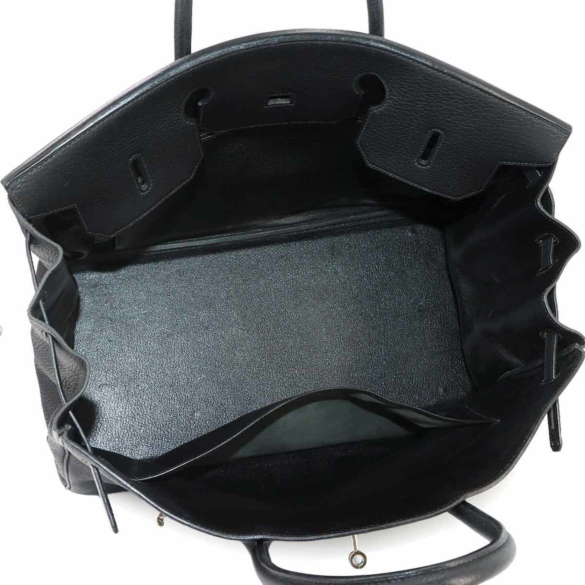 Hermes Black Togo Leather Handbag (Pre-Owned)