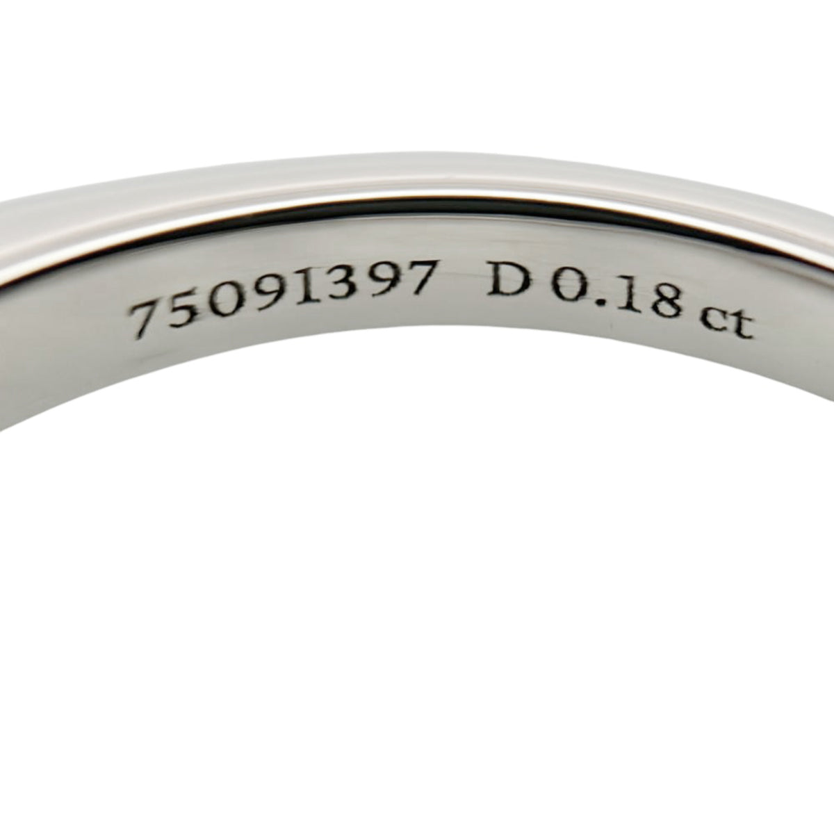 Tiffany Platinum Platinum 950 Band Ring (Pre-Owned)