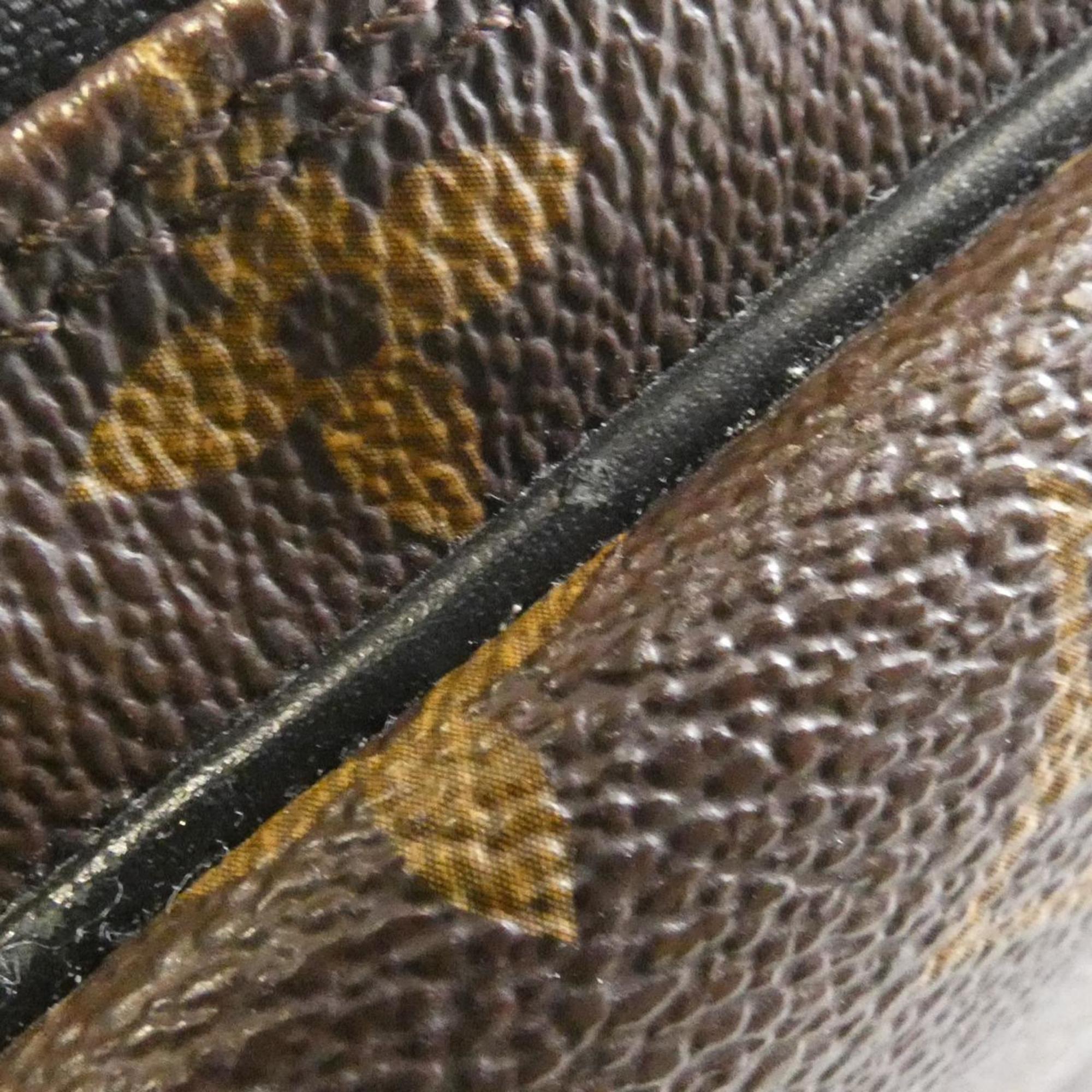 Louis Vuitton Marron Coated Canvas Handbag (Pre-Owned)