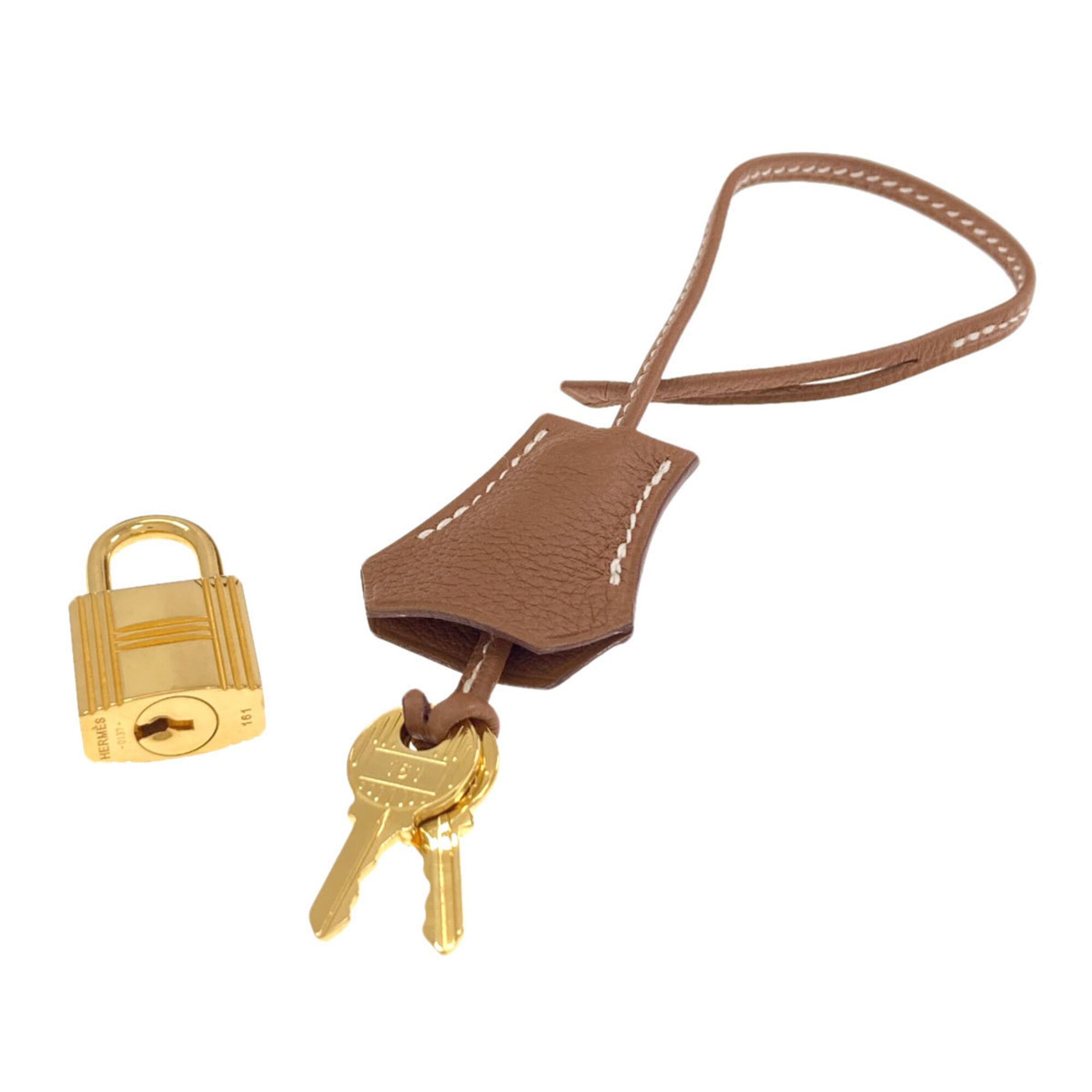 Hermes Gold Togo Leather Handbag (Pre-Owned)