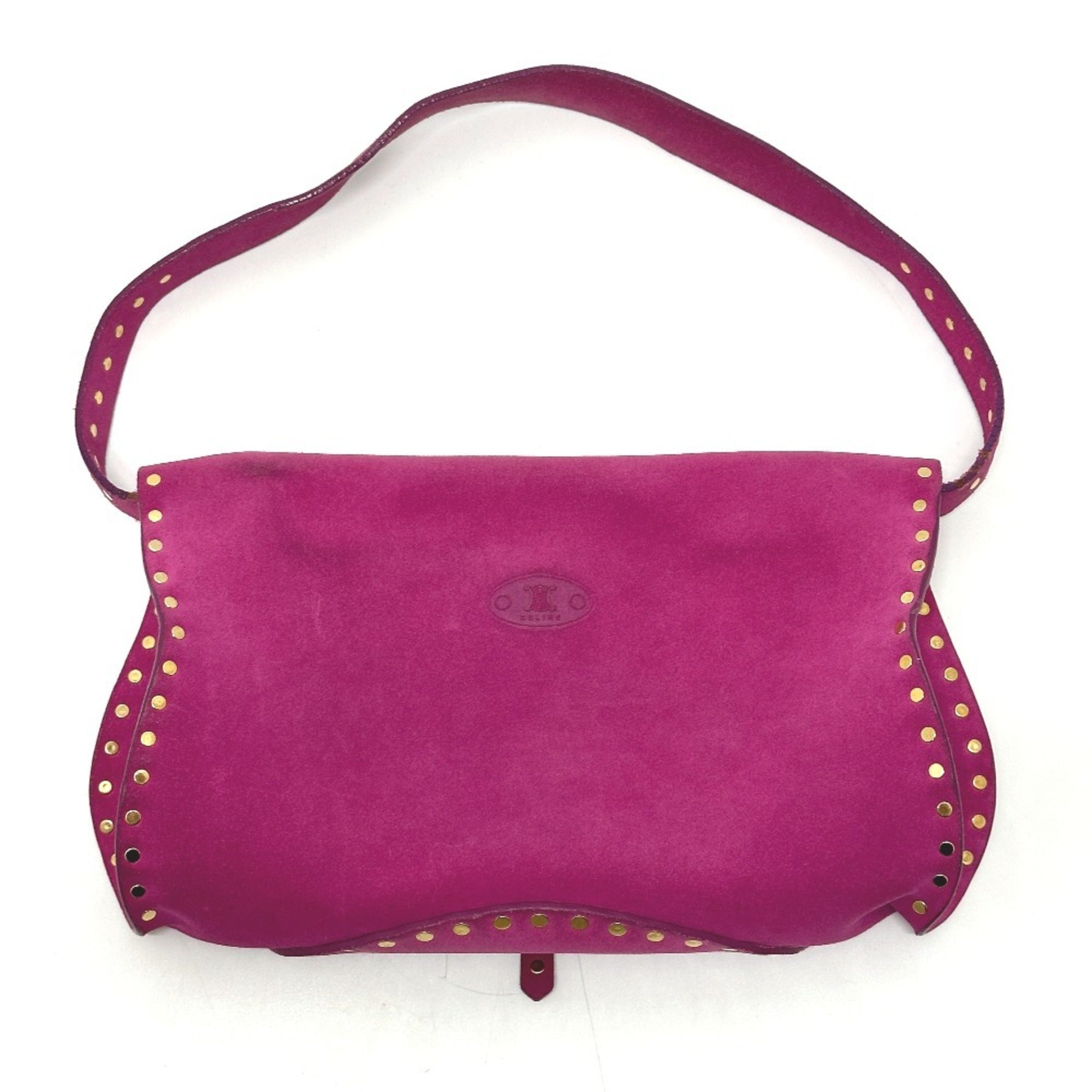 Celine Pink Suede Shoulder Bag (Pre-Owned)