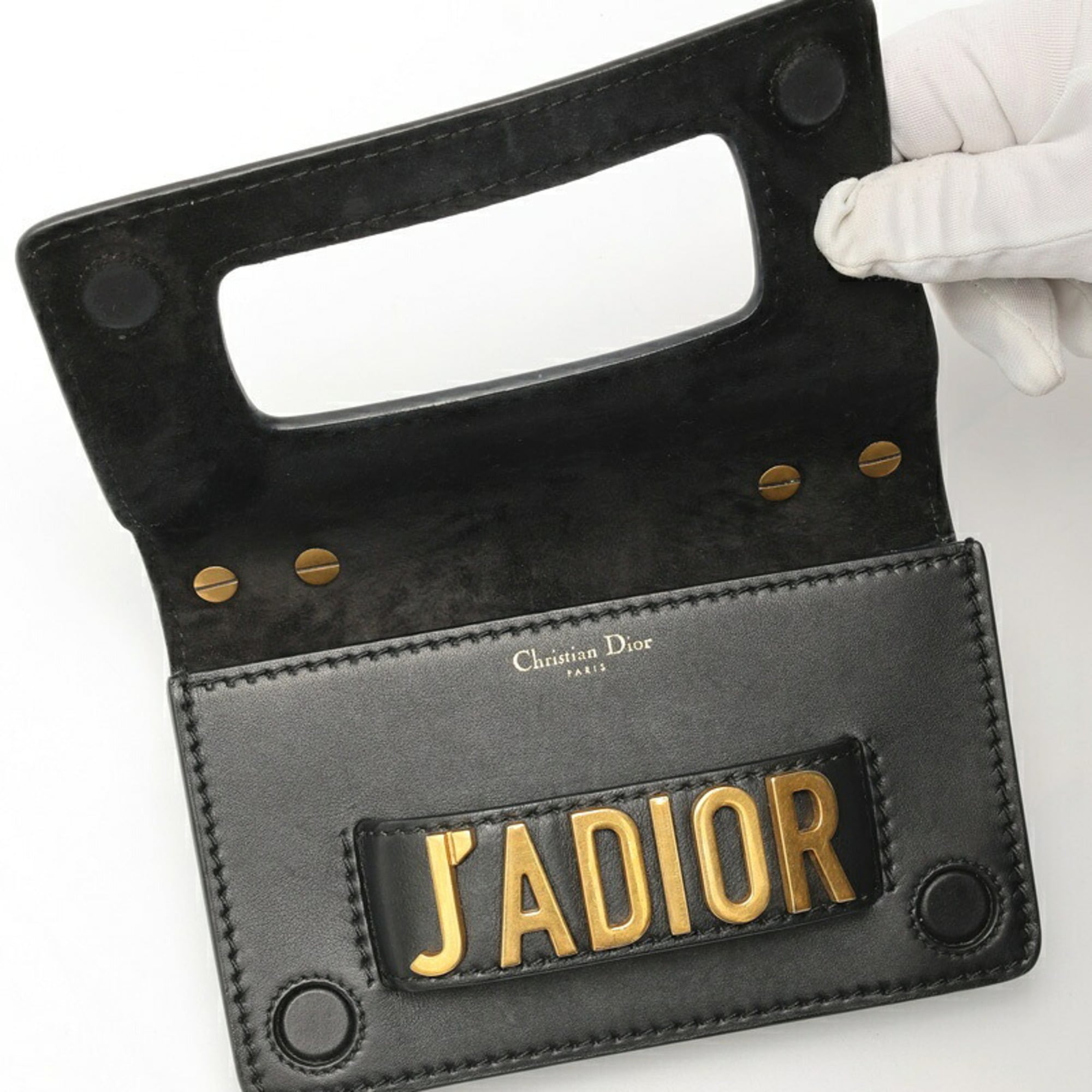 Christian Dior Black Leather Shoulder Bag (Pre-Owned)