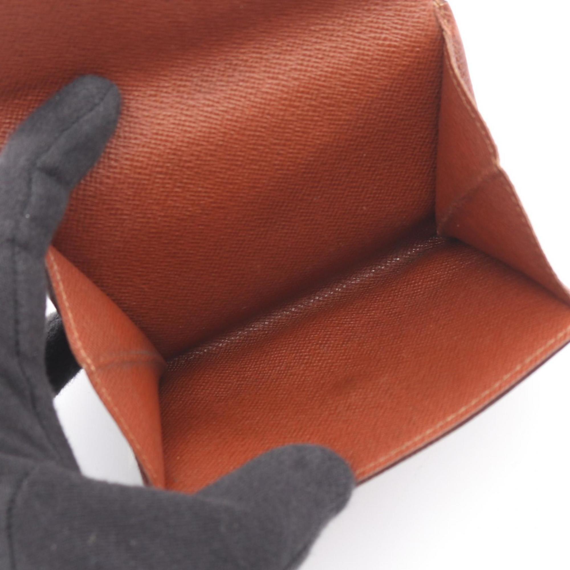 Louis Vuitton Brown Coated Canvas Wallet (Tri-Fold) (Pre-Owned)