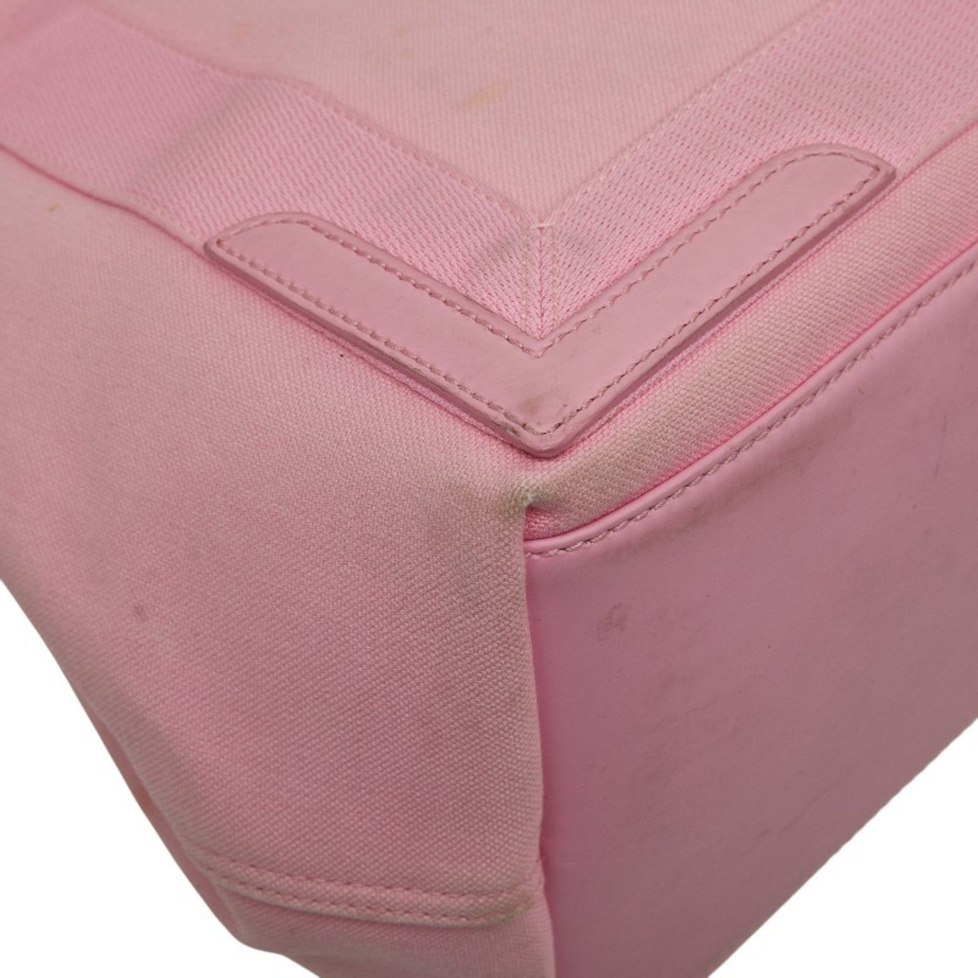 Balenciaga Pink Canvas Leather Handbag (Pre-Owned)