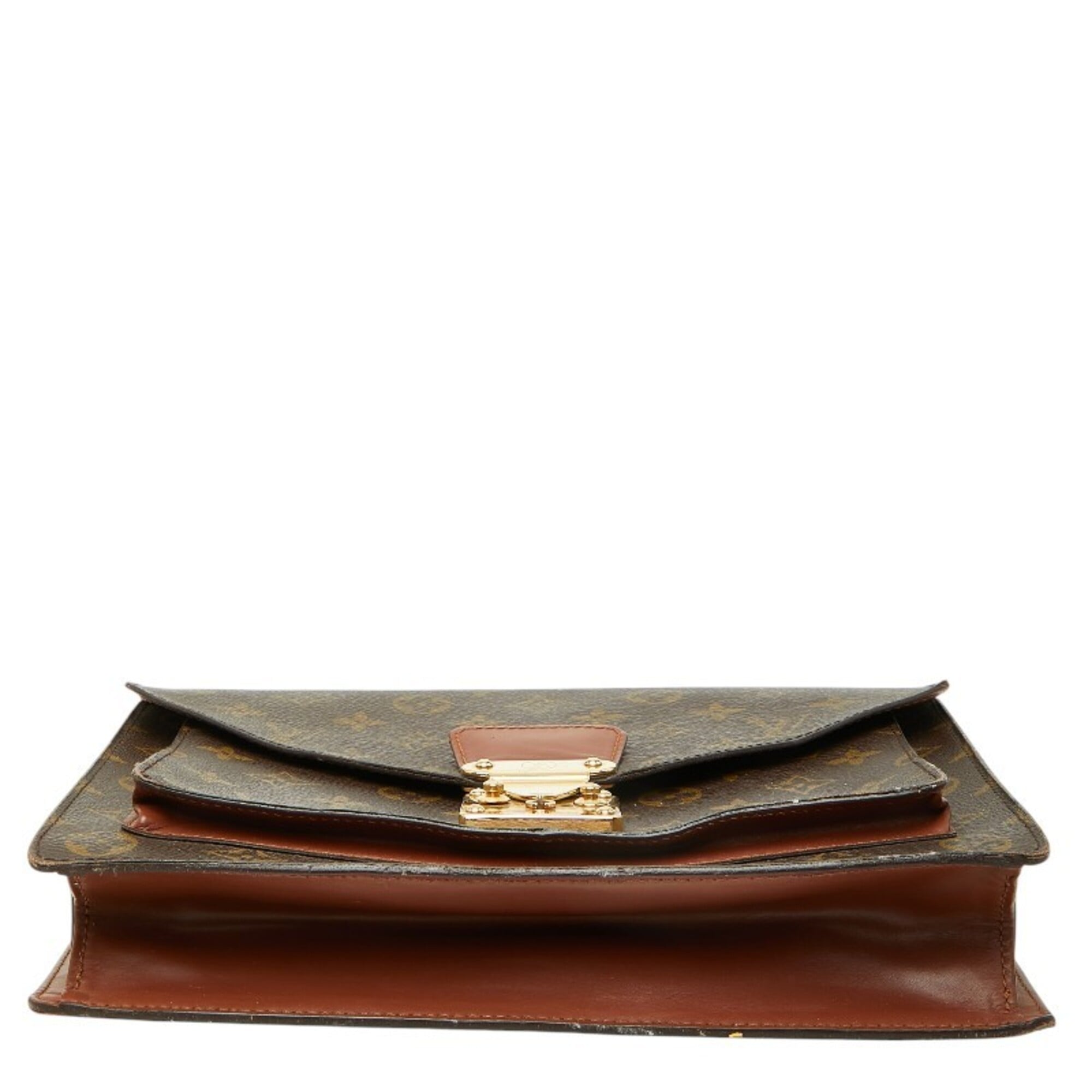 Louis Vuitton Brown Pvc Leather Handbag Shoulder Bag (Pre-Owned)