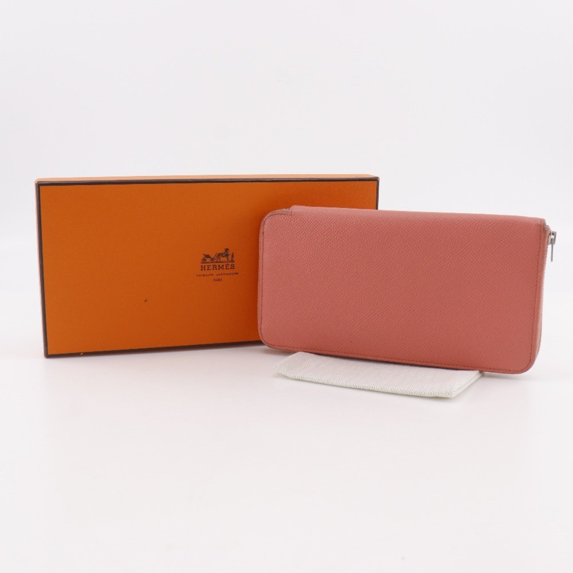 Hermes Silk'in Epsom Leather Long Wallet (Bi-Fold) (Pre-Owned)