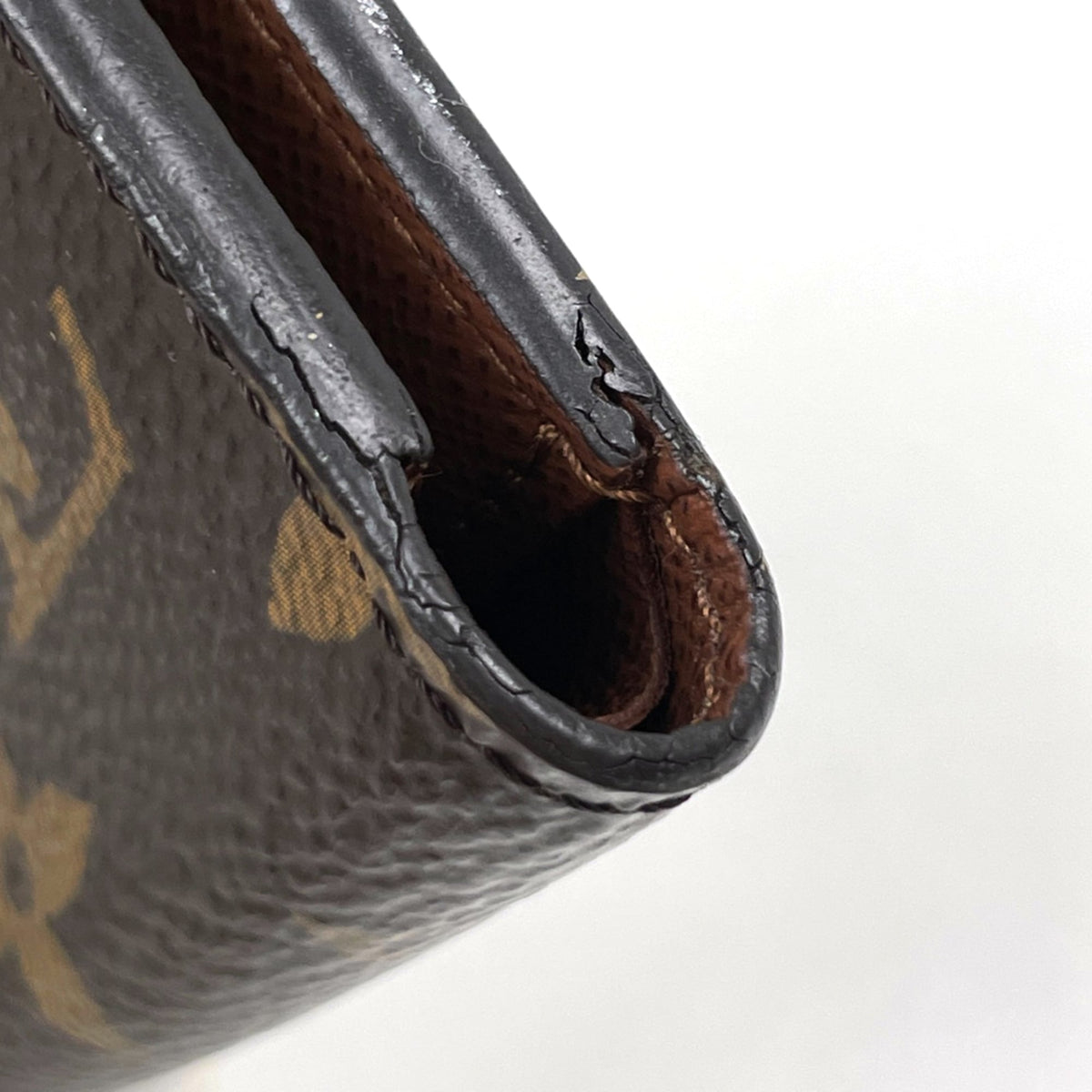 Louis Vuitton Brown Monogram Wallet (Tri-Fold) (Pre-Owned)