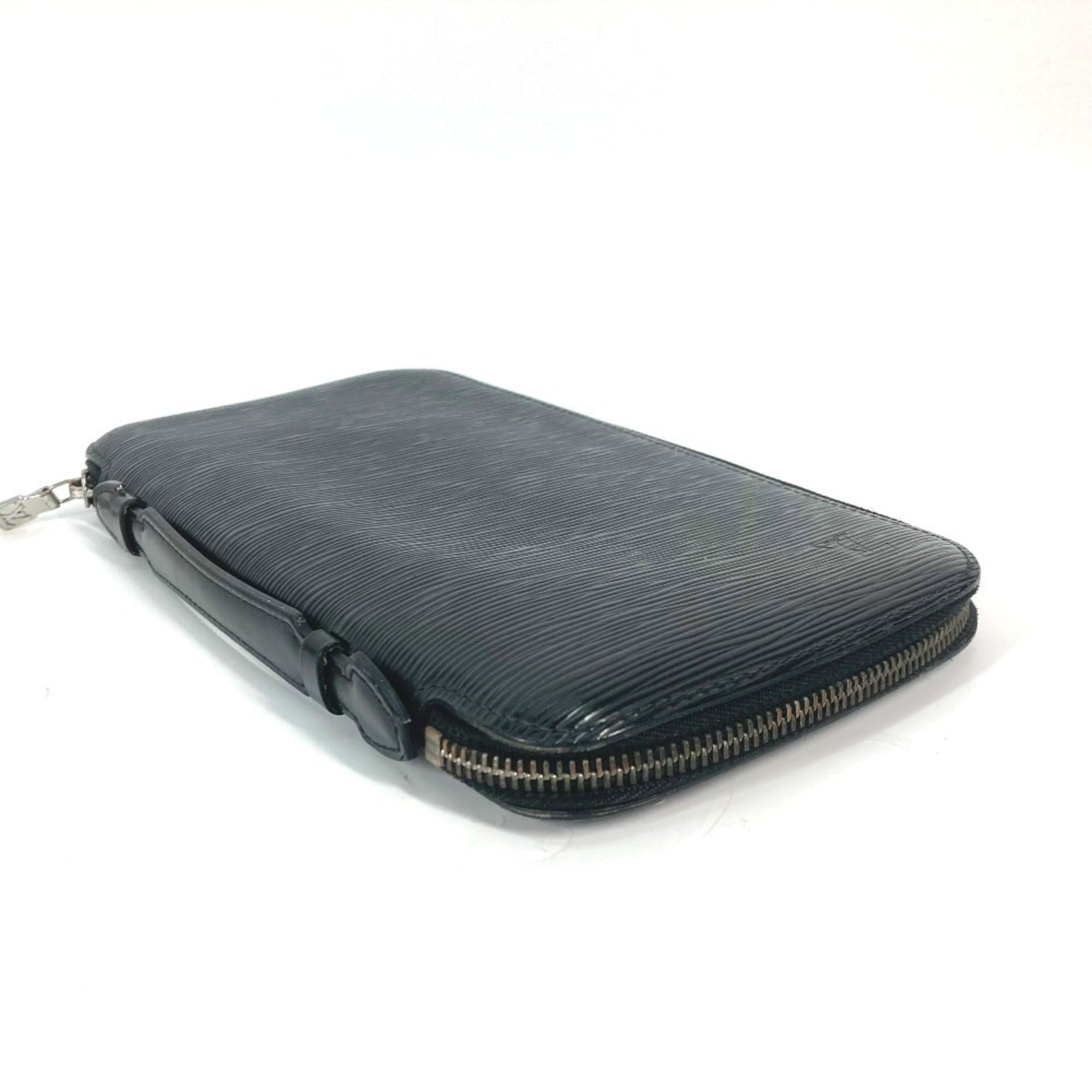 Louis Vuitton Epi Black Noir Epi Leather Clutch Bag Handbag (Pre-Owned)