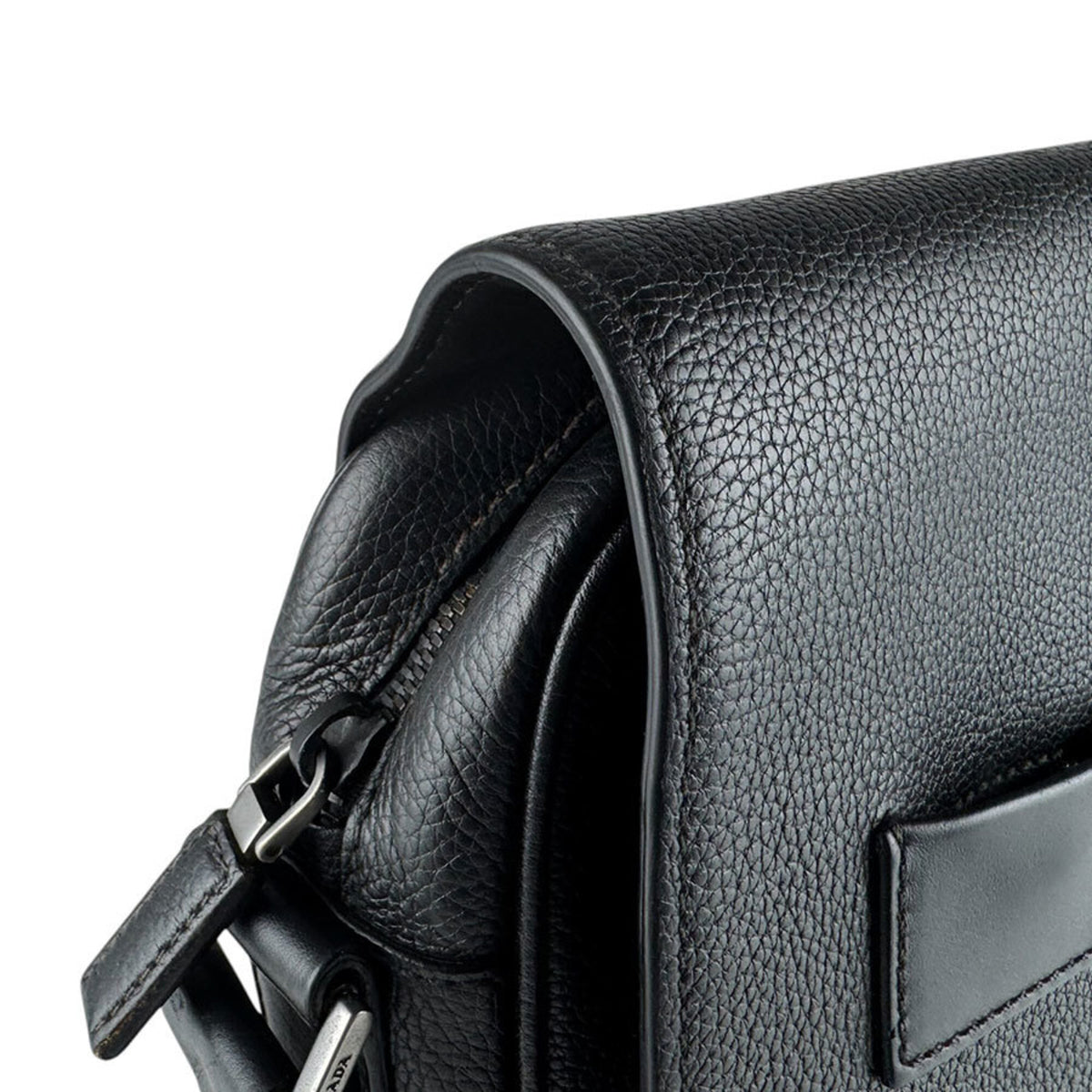 Prada Black Leather Shoulder Bag (Pre-Owned)