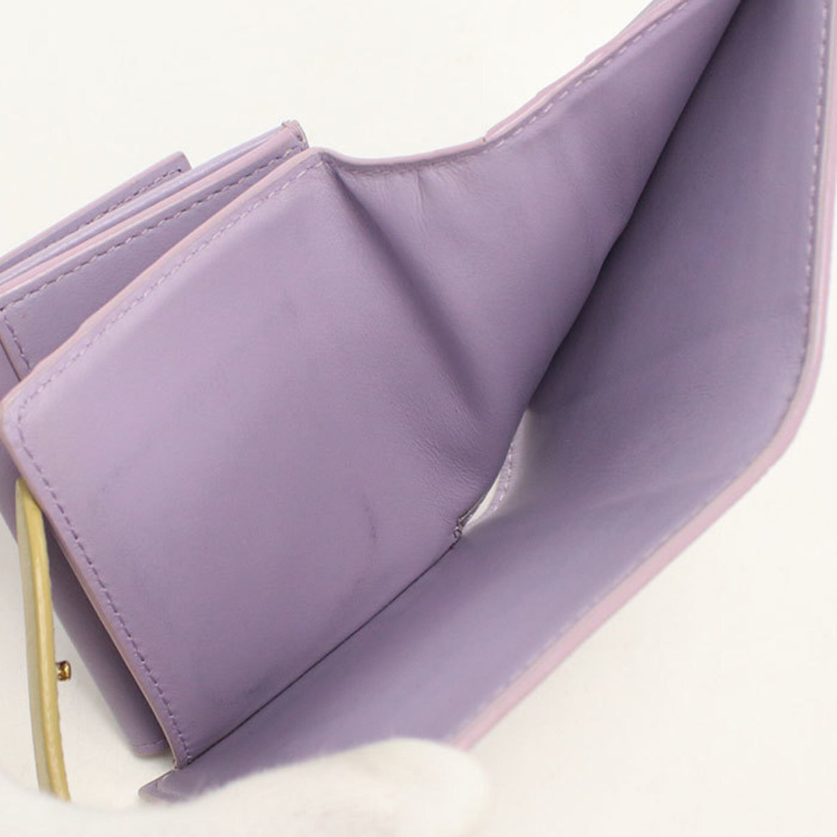 Celine Purple Leather Wallet (Bi-Fold) (Pre-Owned)