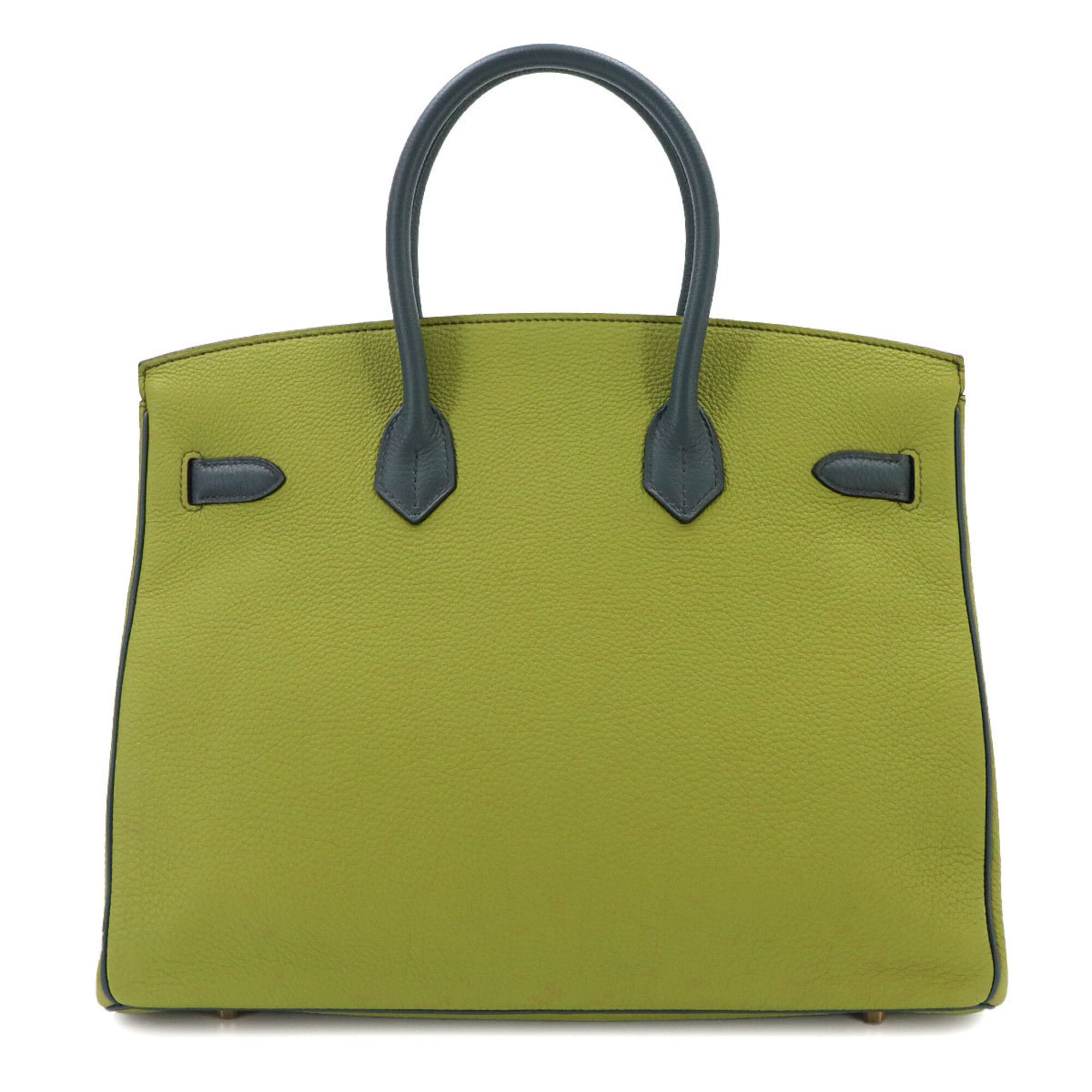Hermes Green Togo Leather Handbag (Pre-Owned)