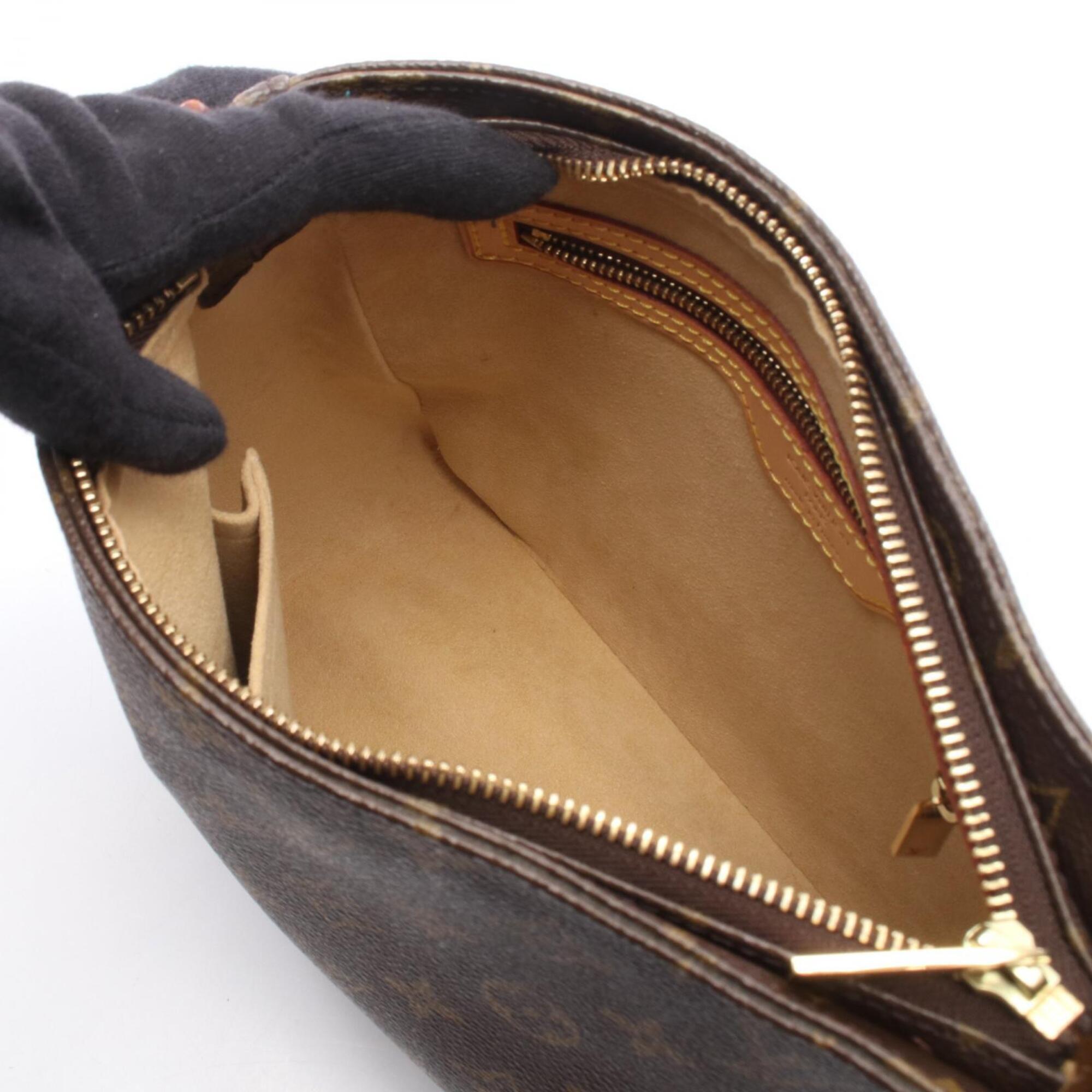 Louis Vuitton Brown Coated Canvas Pvc Monogram Leather Handbag Shoulder Bag (Pre-Owned)