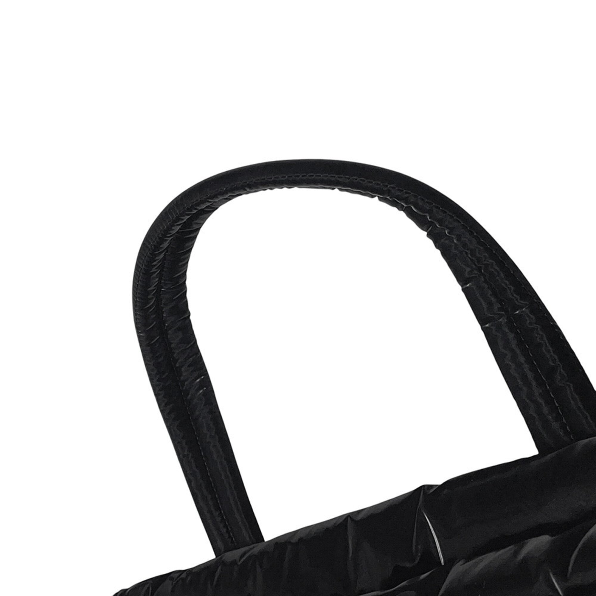 Yves Saint Laurent Black Nylon Handbag Tote Bag (Pre-Owned)