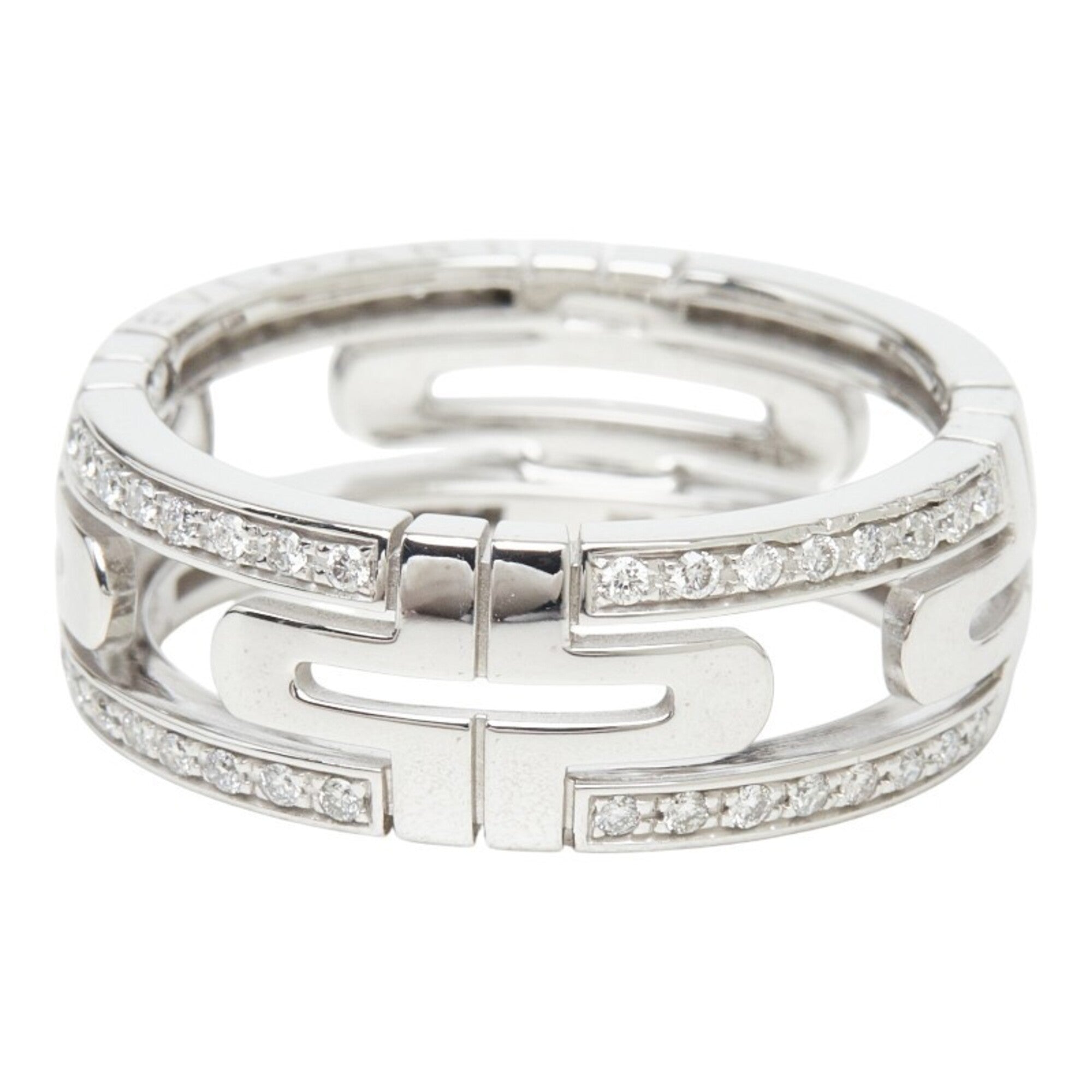 Bvlgari White Gold (18K) Band Ring (Pre-Owned)