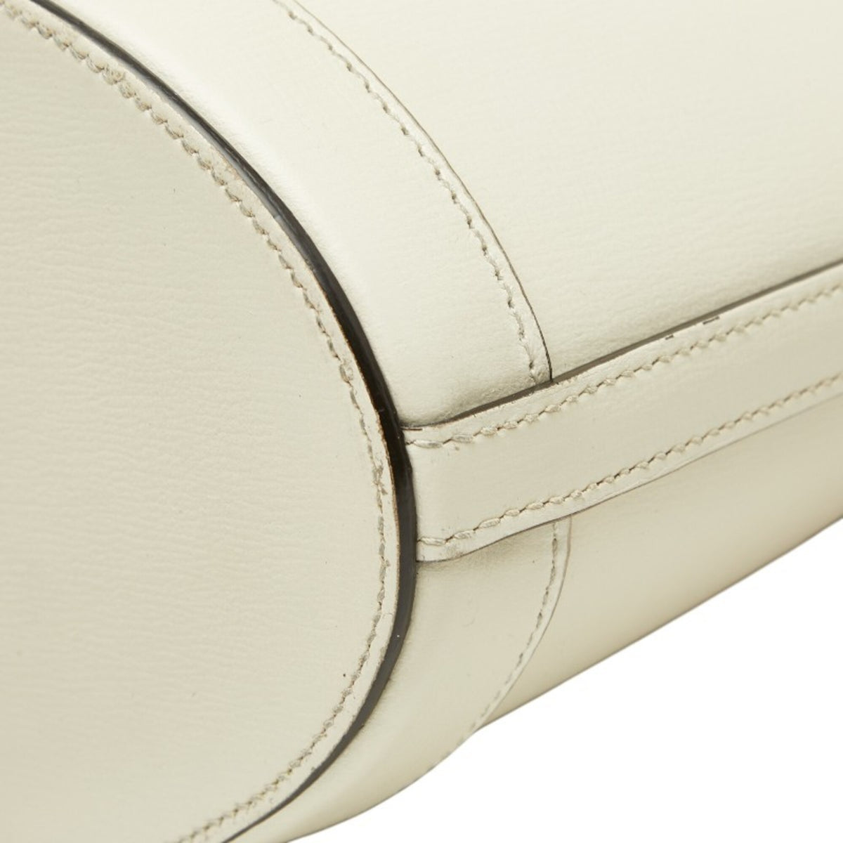 Gucci Beige Leather Canvas Shoulder Bag (Pre-Owned)