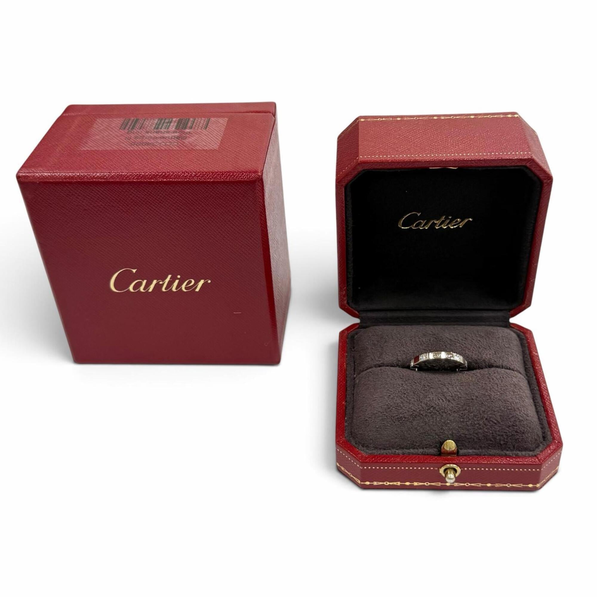 Cartier White Gold White Gold (18K) Band Ring (Pre-Owned)