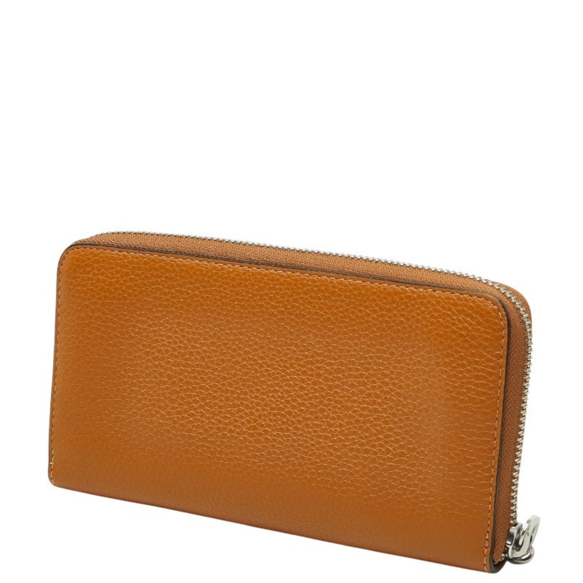 Gucci Brown Leather Long Wallet (Bi-Fold) (Pre-Owned)