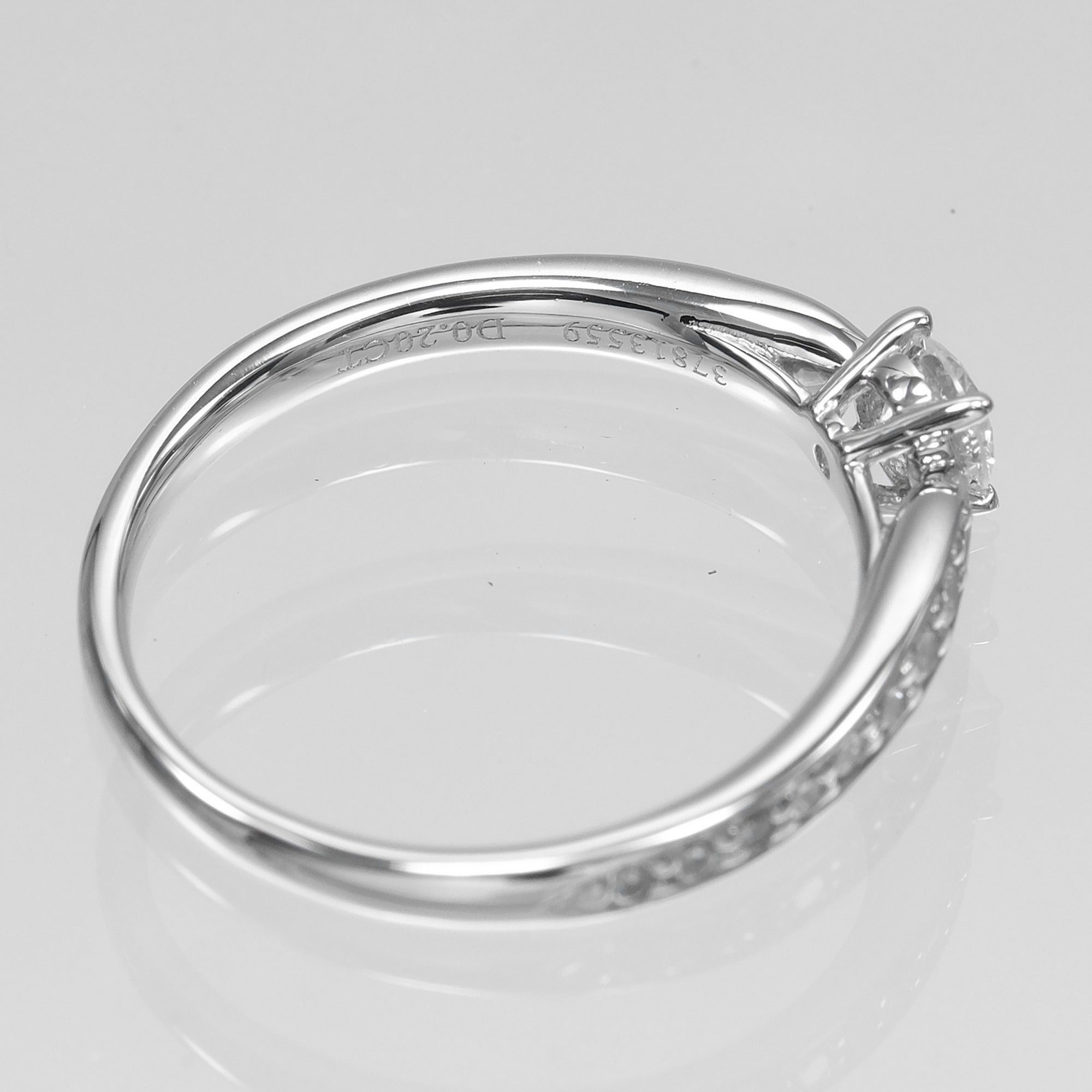 Tiffany Platinum Platinum 950 Band Ring (Pre-Owned)