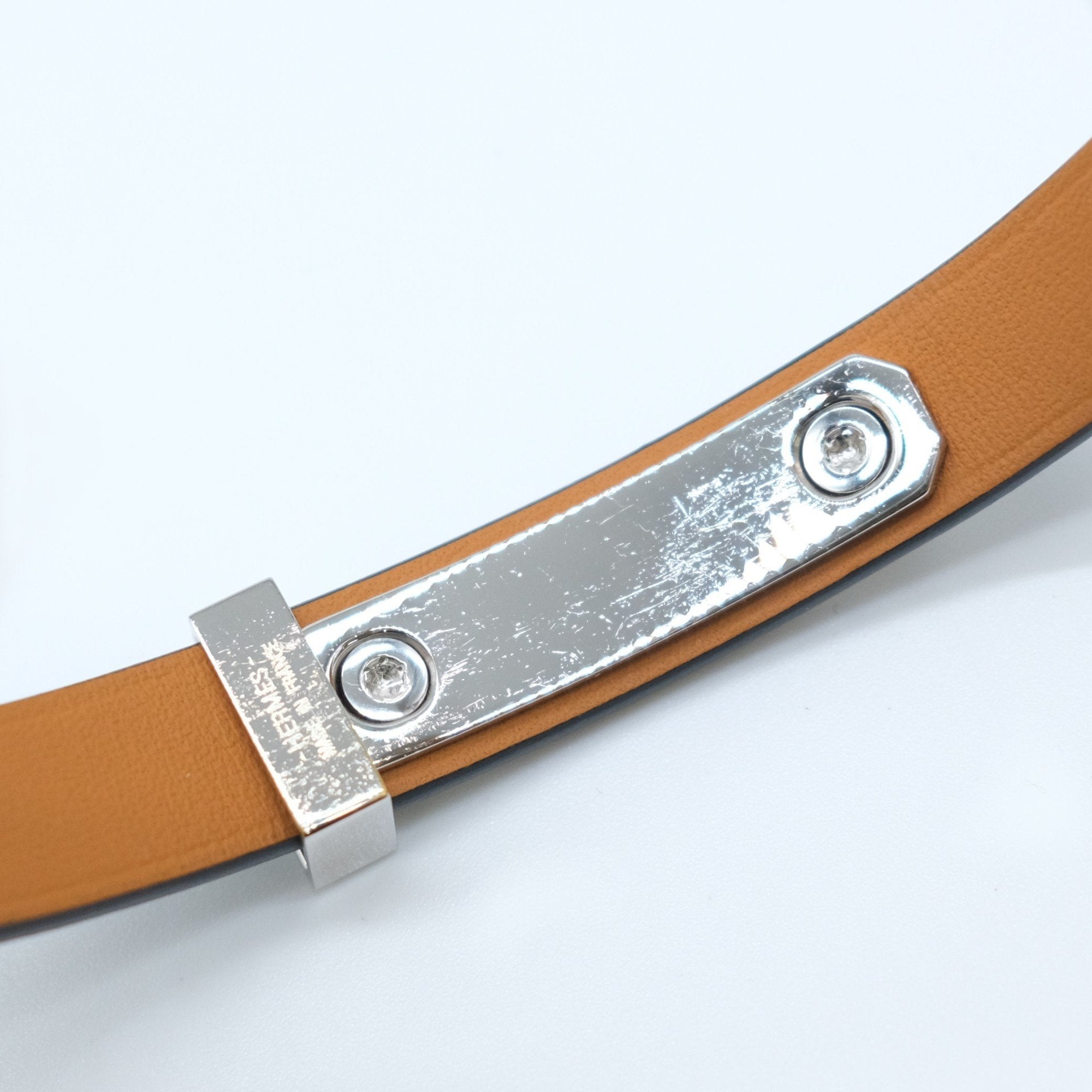 Hermes Black Leather Charm Bracelet (Pre-Owned)