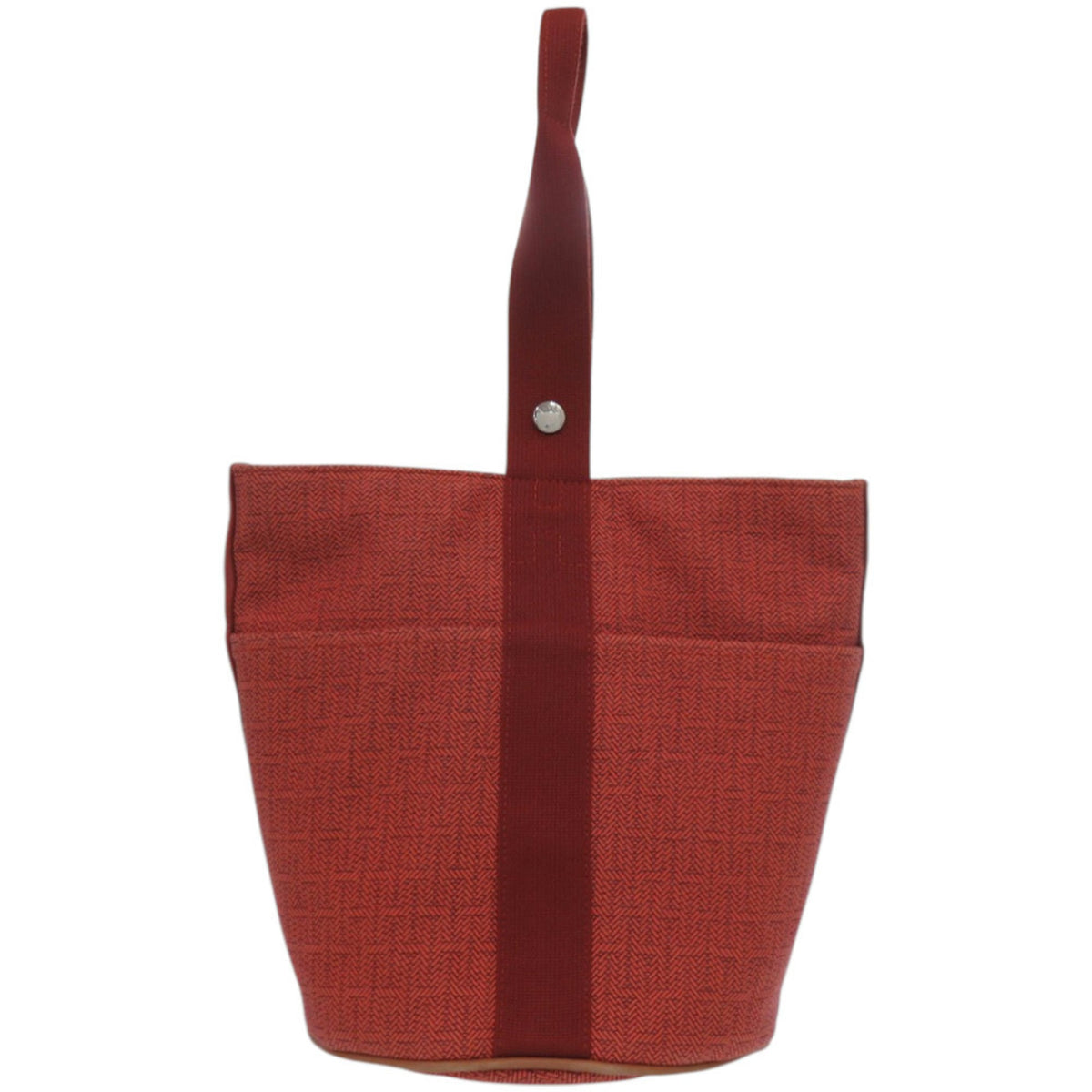 Hermes Orange Toile H Handbag (Pre-Owned)