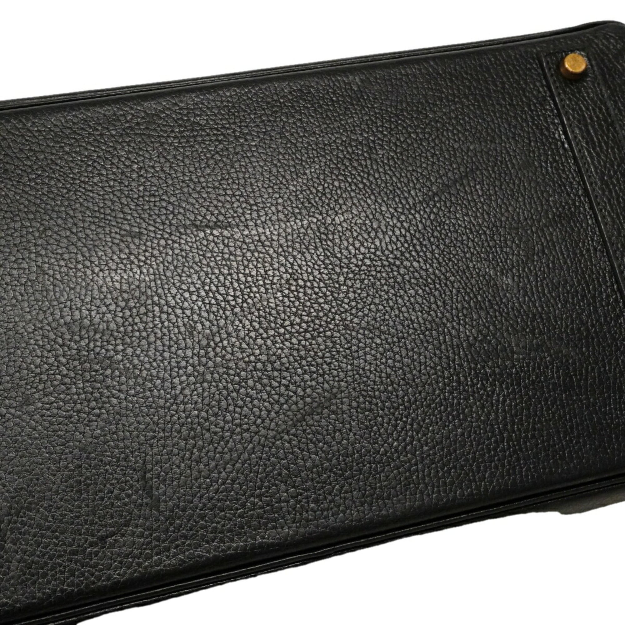 Hermes Black Ardennes Leather Handbag (Pre-Owned)