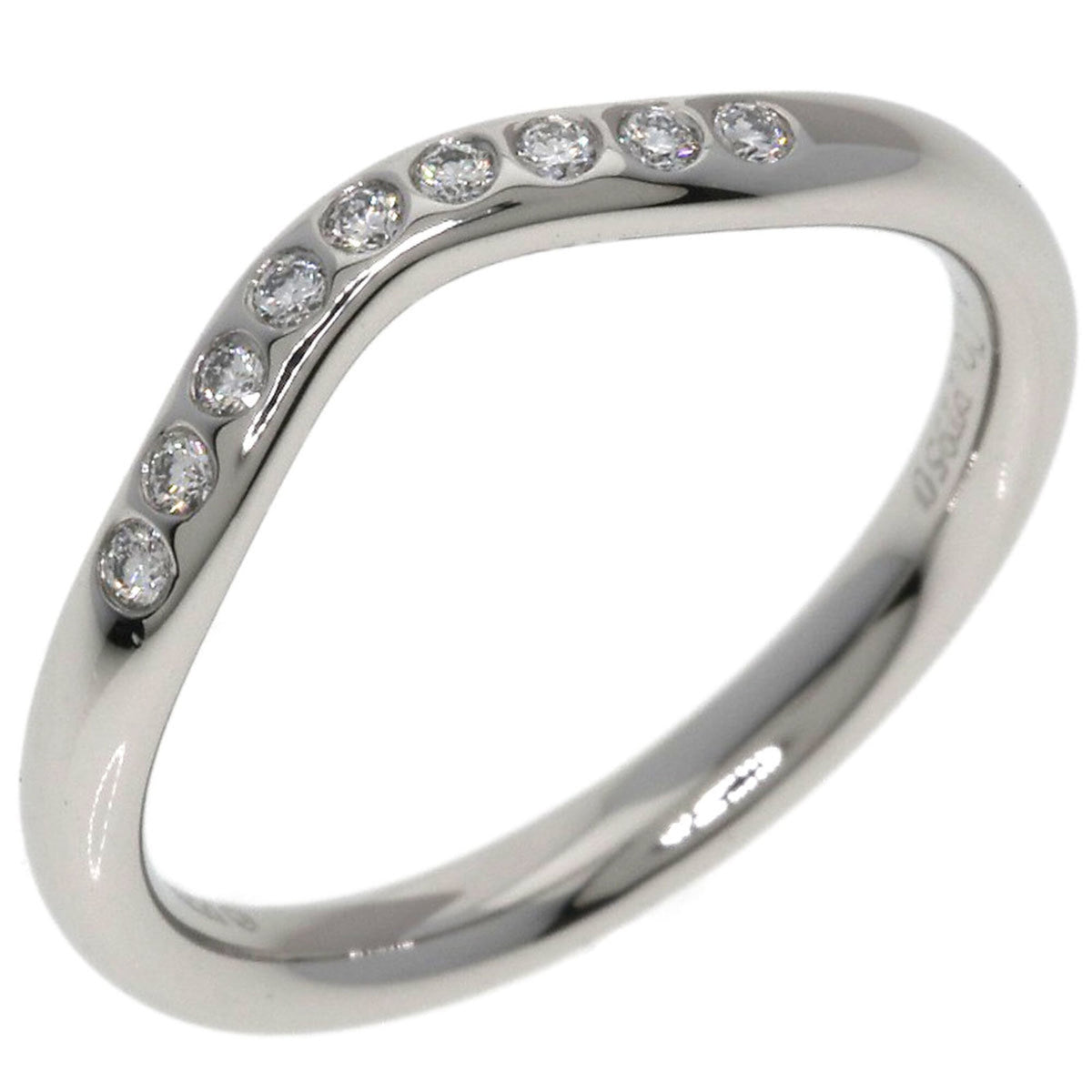 Tiffany Silver Platinum 950 Band Ring (Pre-Owned)