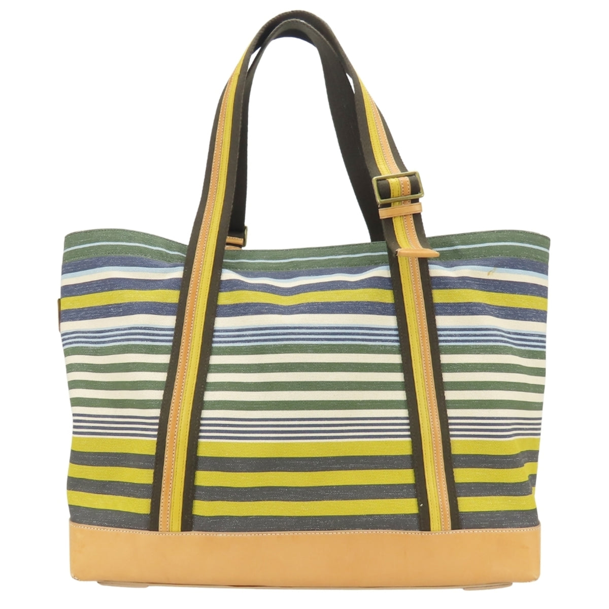 Coach Multi-Color Canvas Leather Tote Bag (Pre-Owned)
