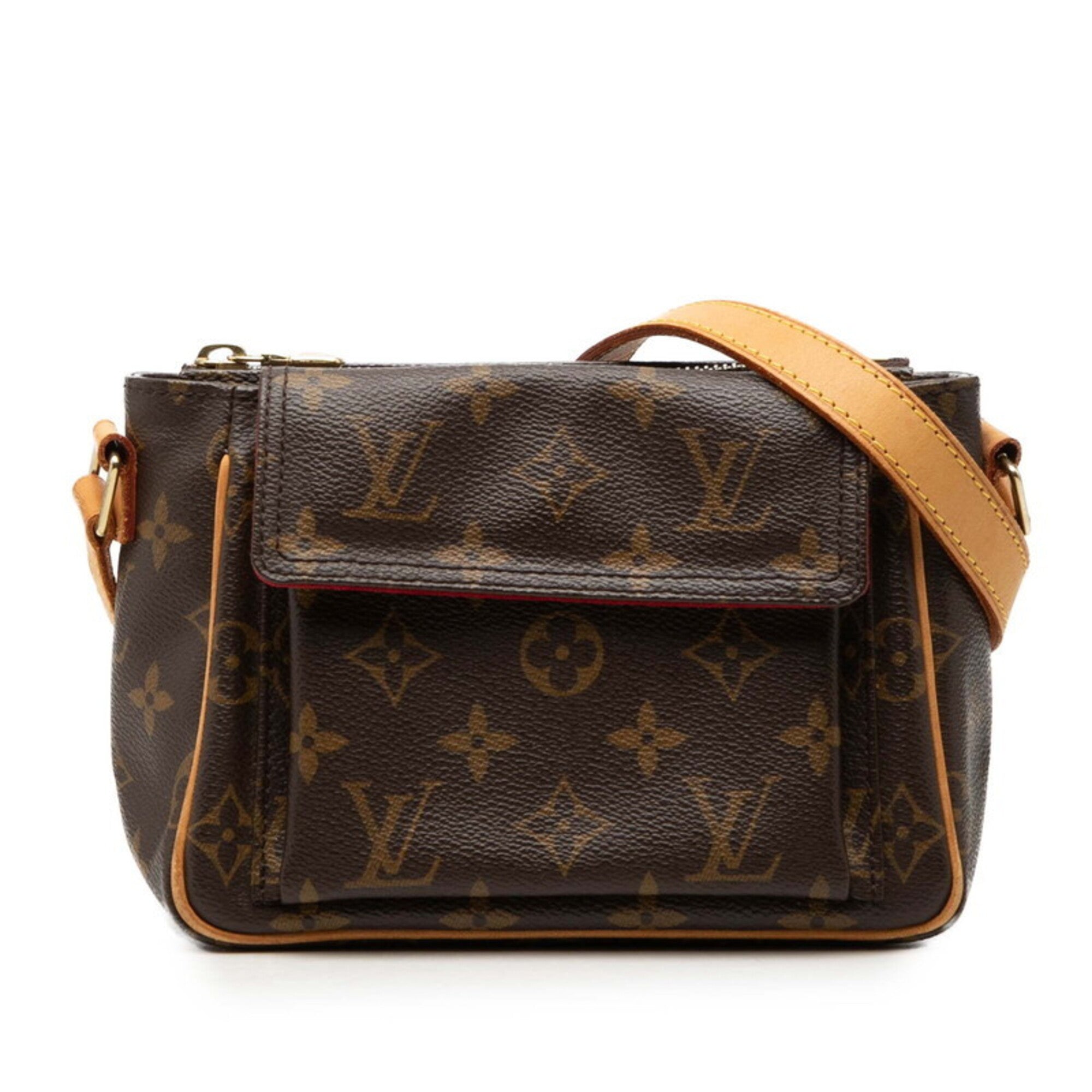 Louis Vuitton Brown Pvc Leather Shoulder Bag (Pre-Owned)