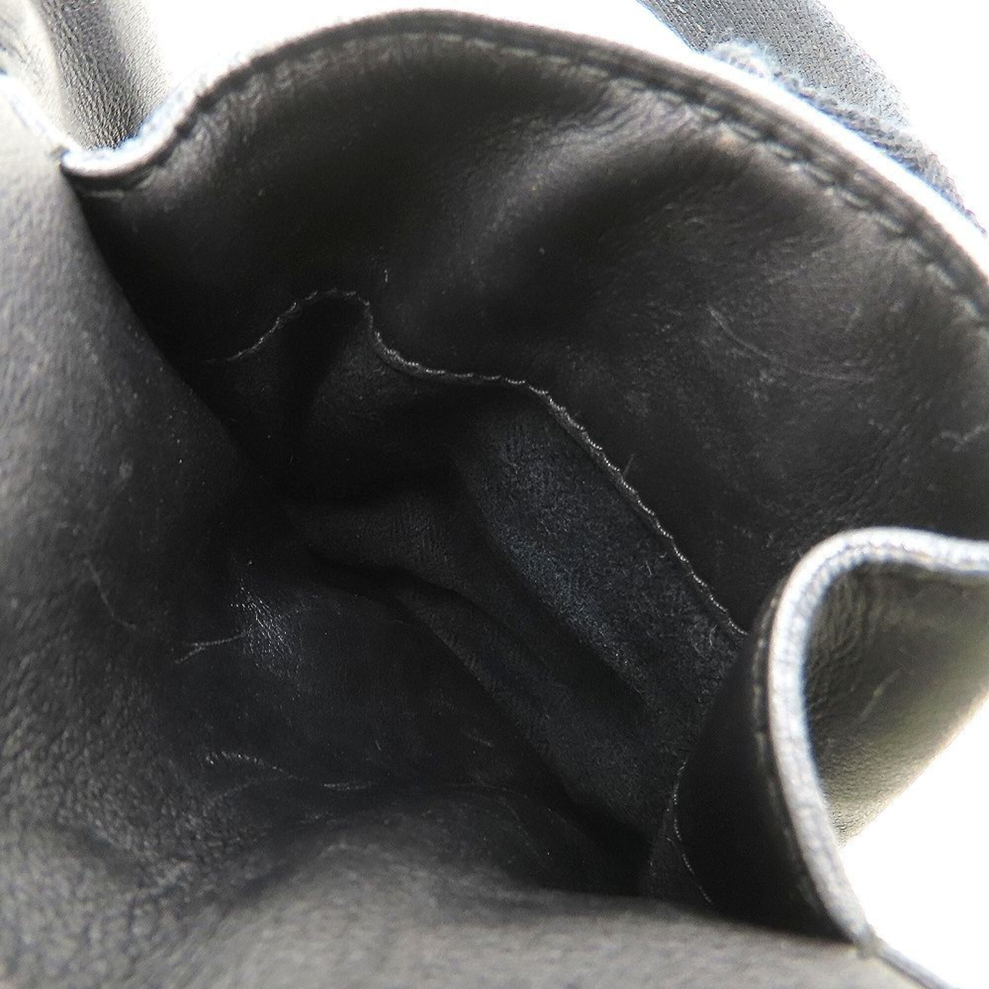 Hermes Black Veau Derma Handbag (Pre-Owned)