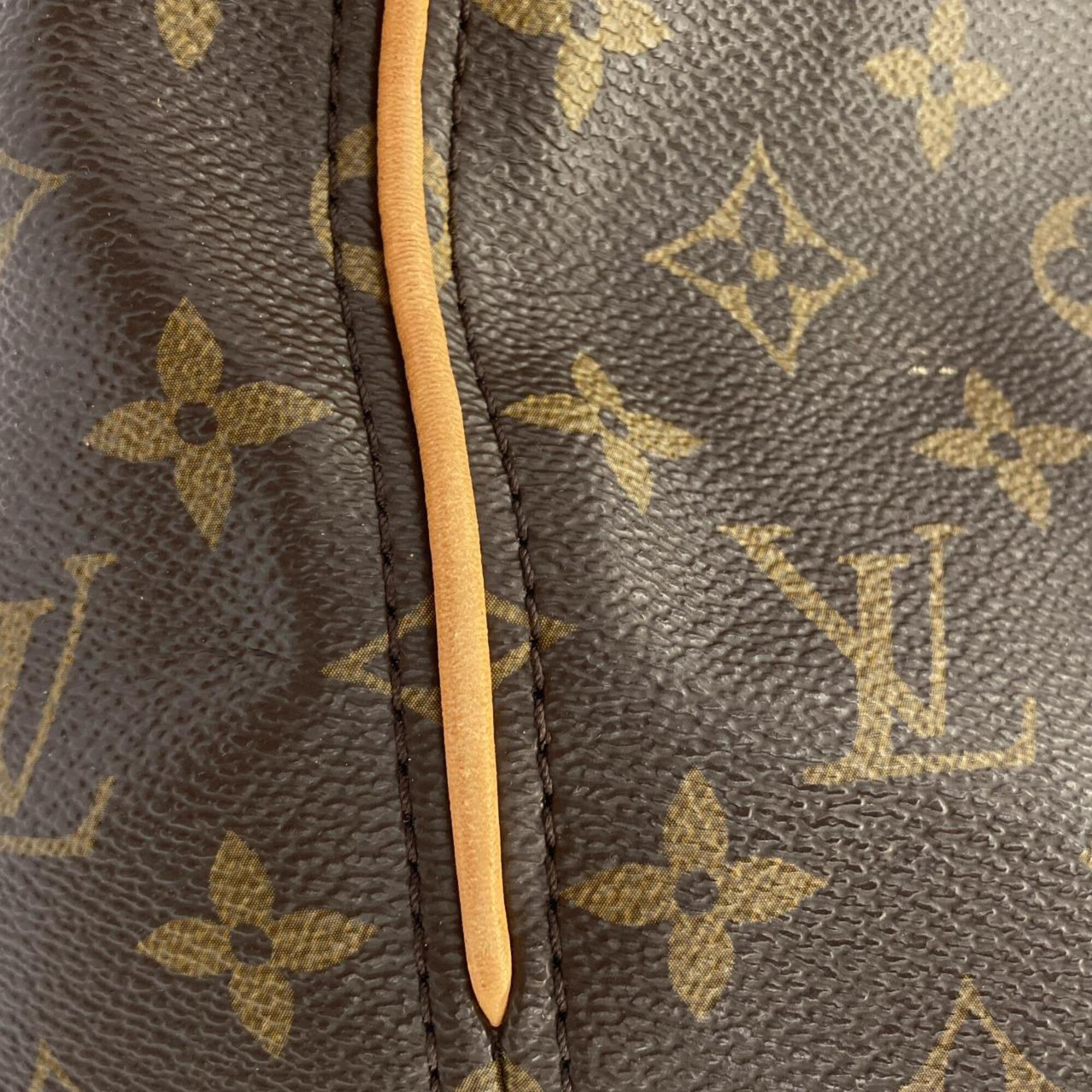 Louis Vuitton Marron Coated Canvas Shoulder Bag (Pre-Owned)