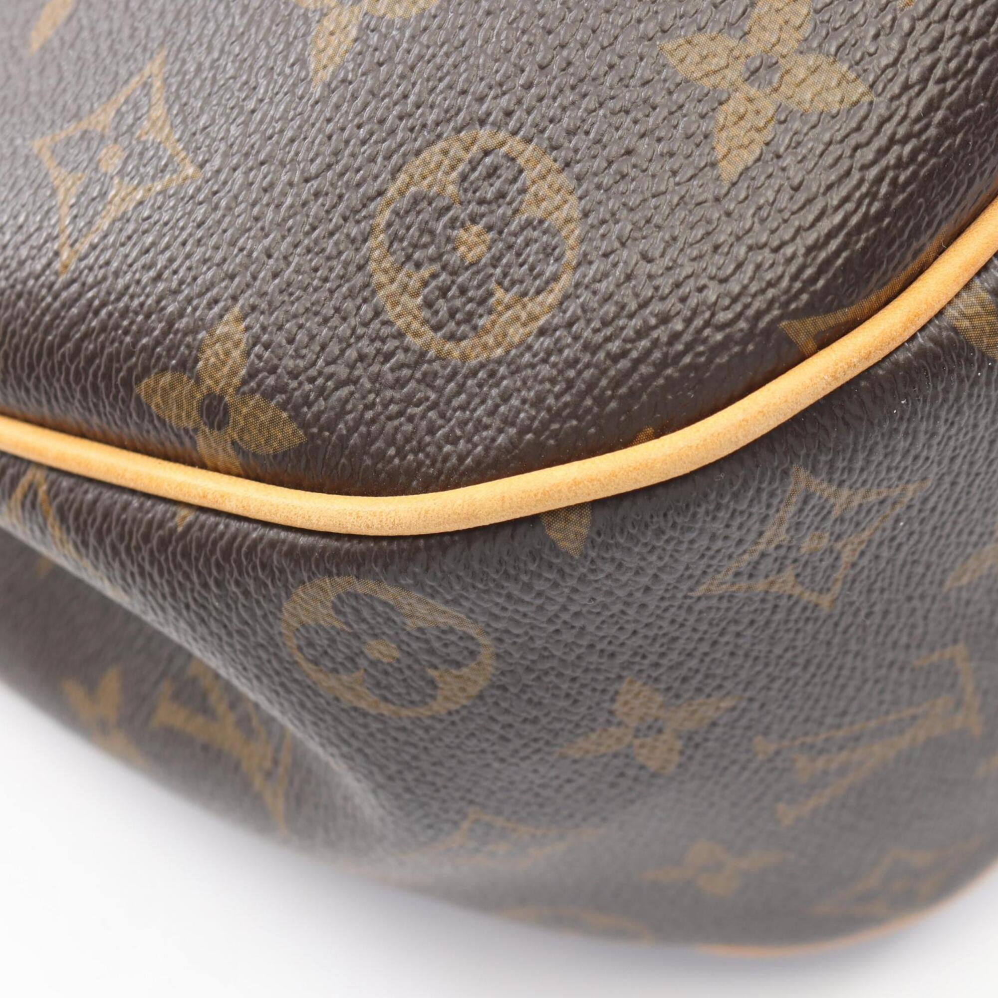 Louis Vuitton Brown Coated Canvas Pvc Monogram Leather Handbag Shoulder Bag (Pre-Owned)