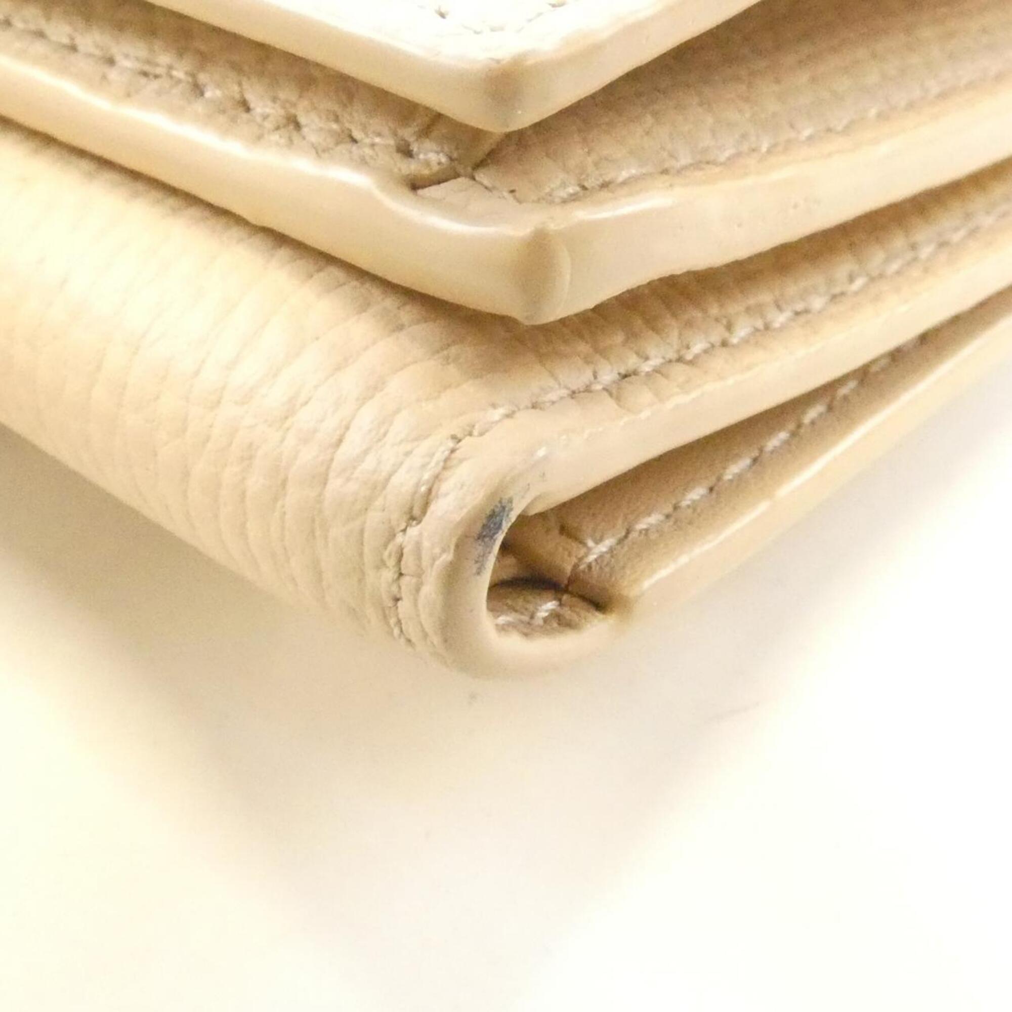Loewe Beige Leather Wallet (Tri-Fold) (Pre-Owned)