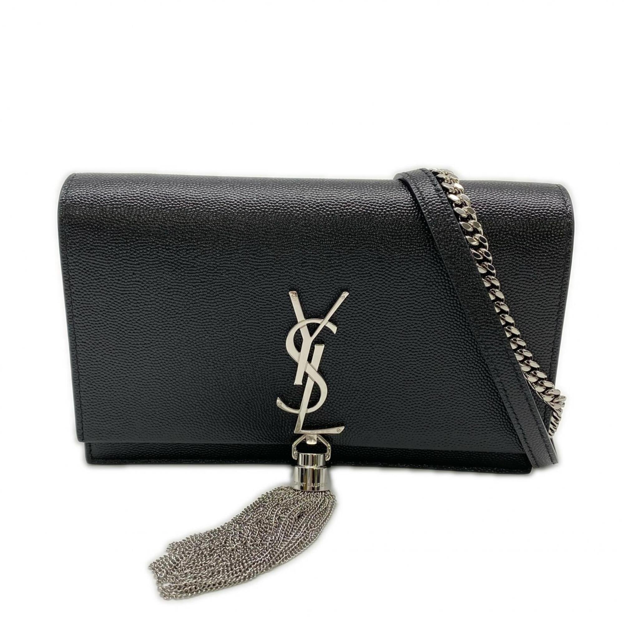 Yves Saint Laurent Black Leather Shoulder Bag (Pre-Owned)
