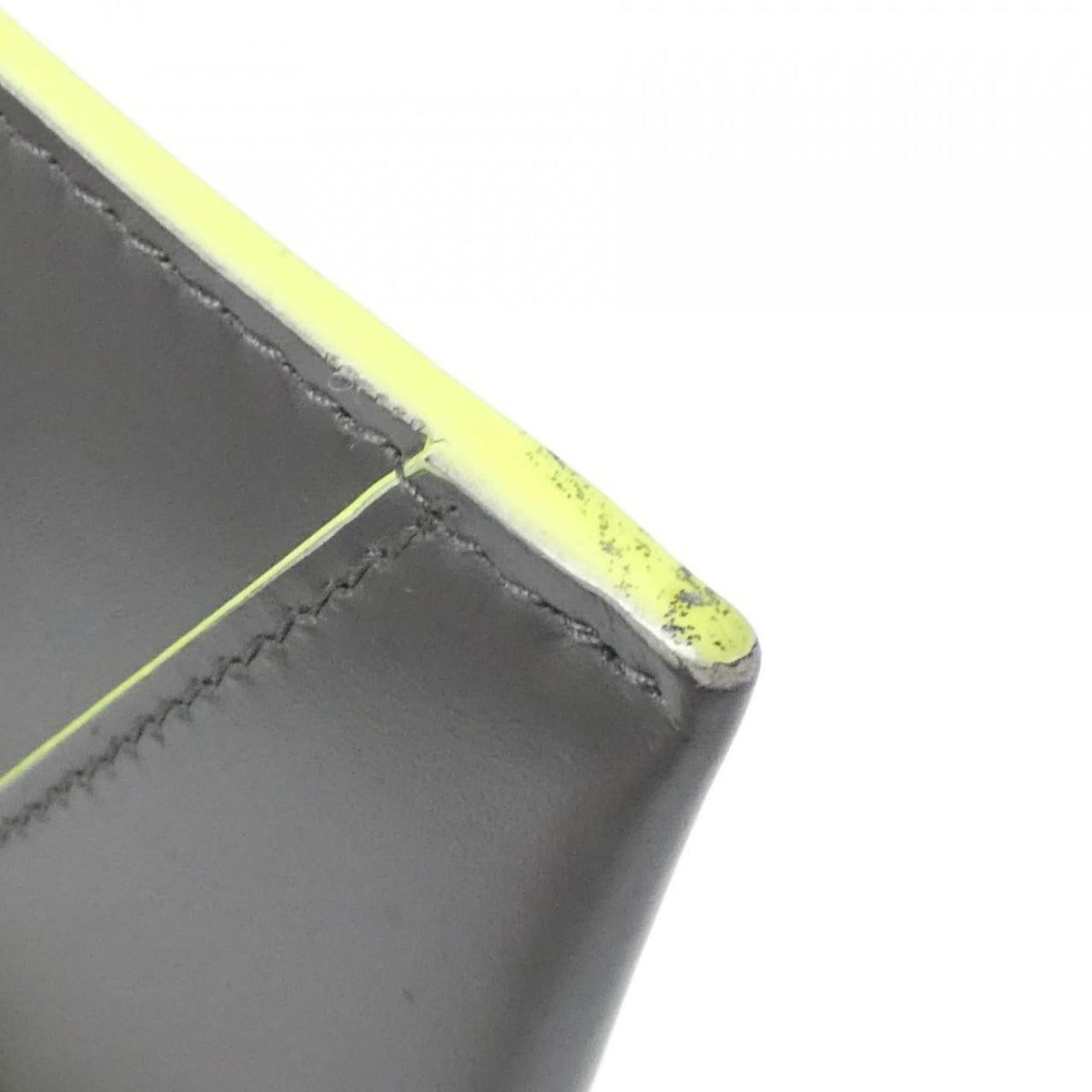Bvlgari Gray Green Leather Long Wallet (Bi-Fold) (Pre-Owned)