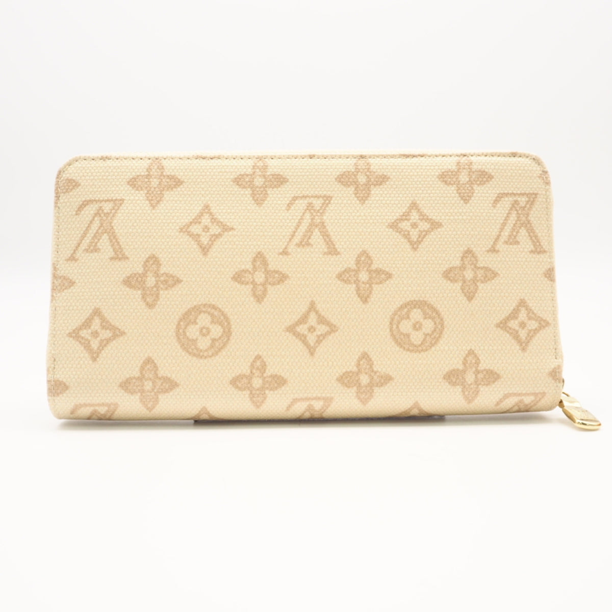 Louis Vuitton Beige Brown Monogram Monogram Long Wallet (Bi-Fold) (Pre-Owned)