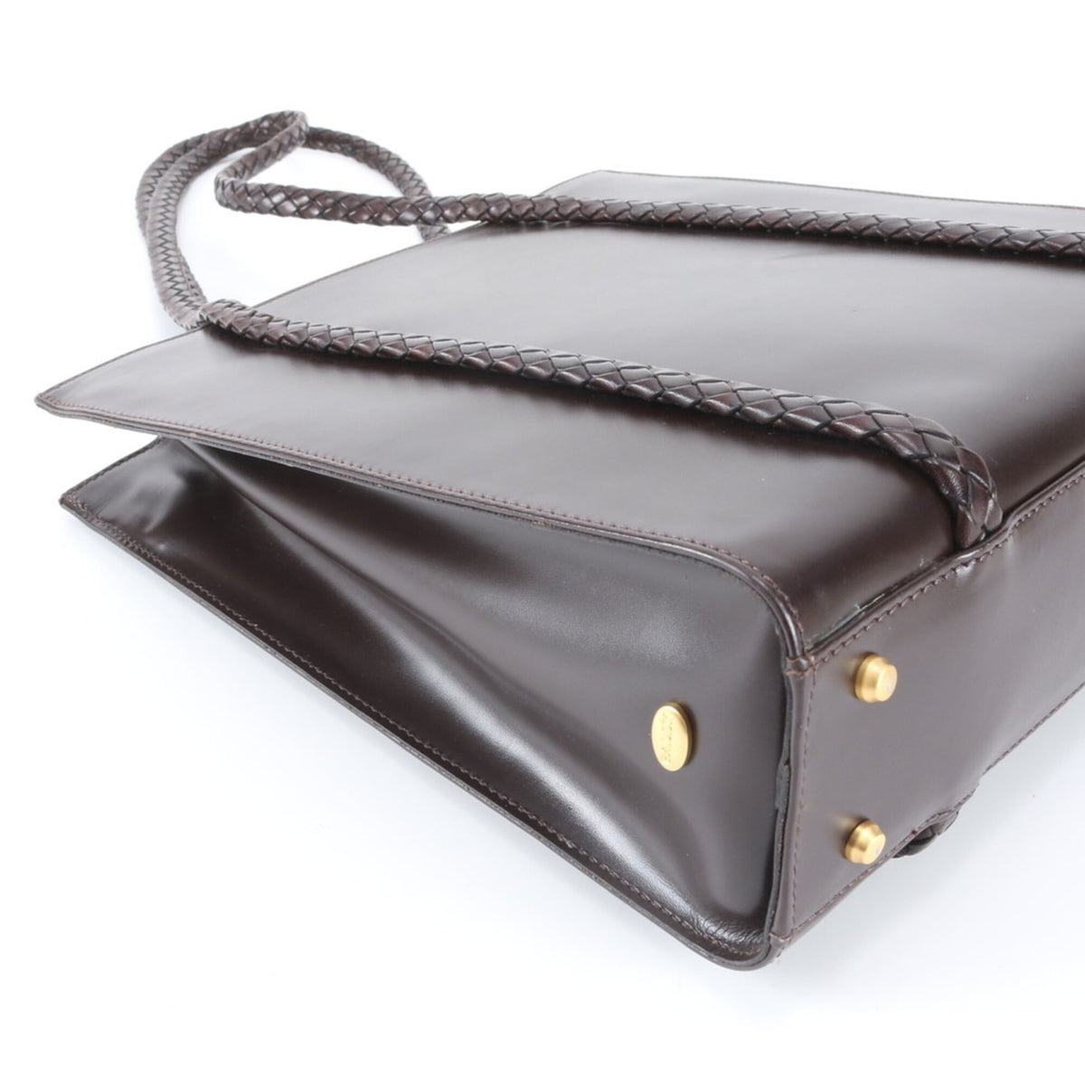 Bally Brown Leather Handbag Shoulder Bag Tote Bag (Pre-Owned)