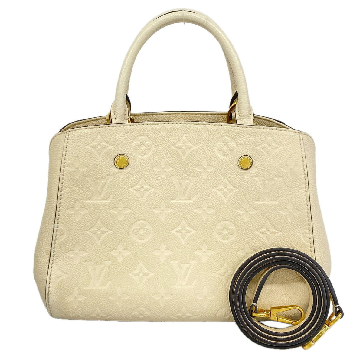 Louis Vuitton Cream Handbag (Pre-Owned)