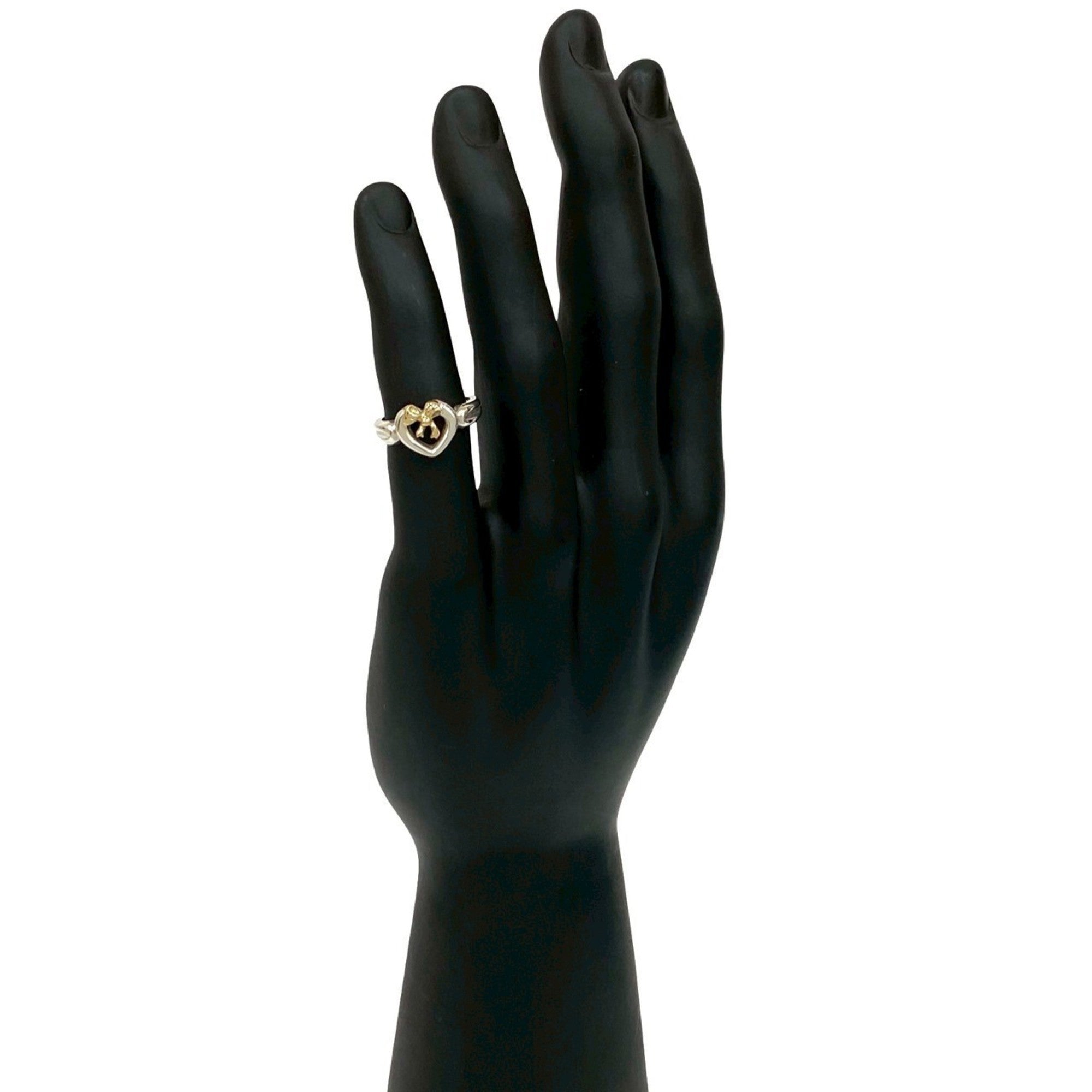 Tiffany Gold Silver Gold (18K) Silver 925 Band Ring (Pre-Owned)
