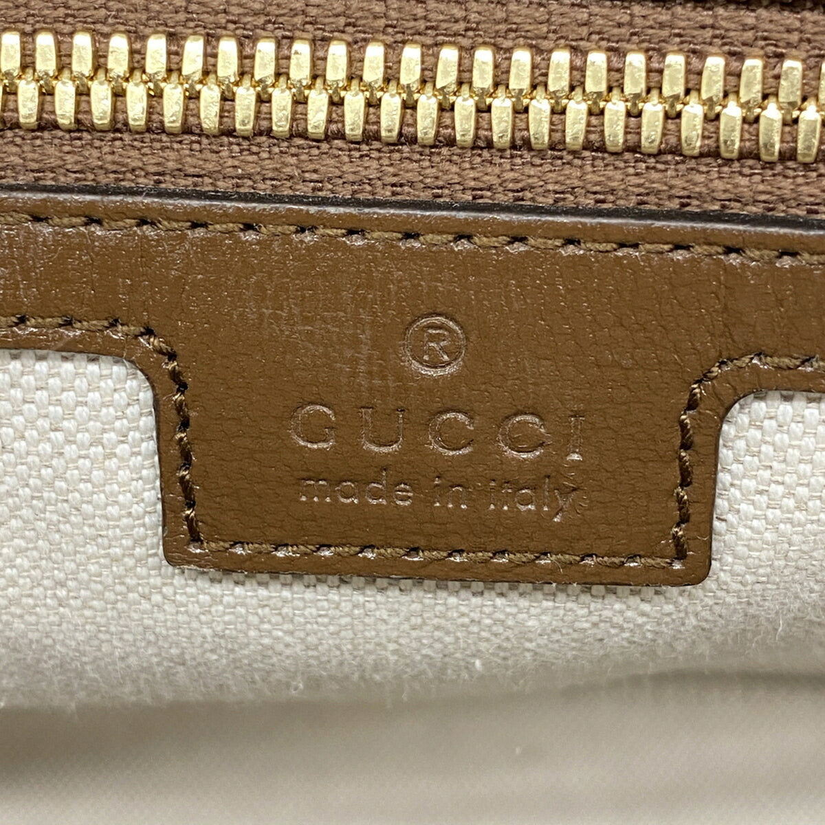 Gucci Beige Brown Pvc Shoulder Bag (Pre-Owned)