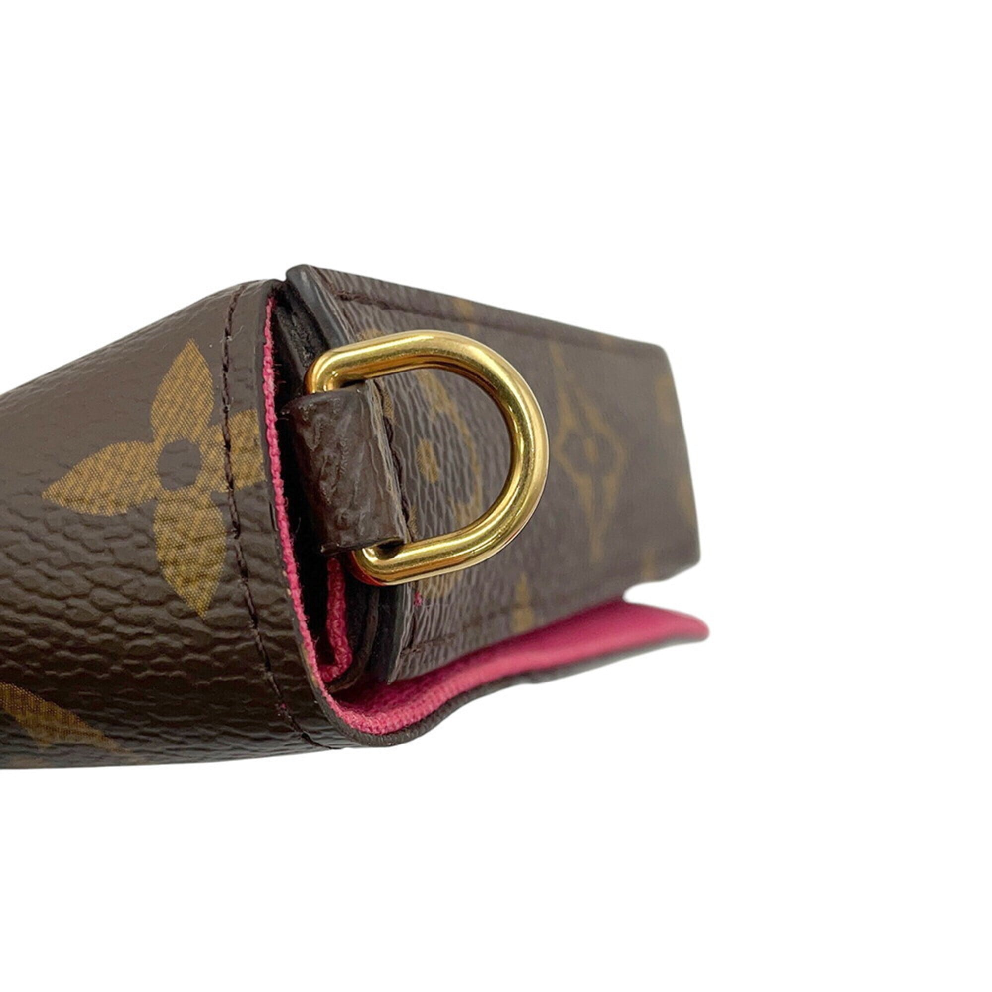 Louis Vuitton Monogram Brown Monogram Chain/Shoulder Wallet (Pre-Owned)