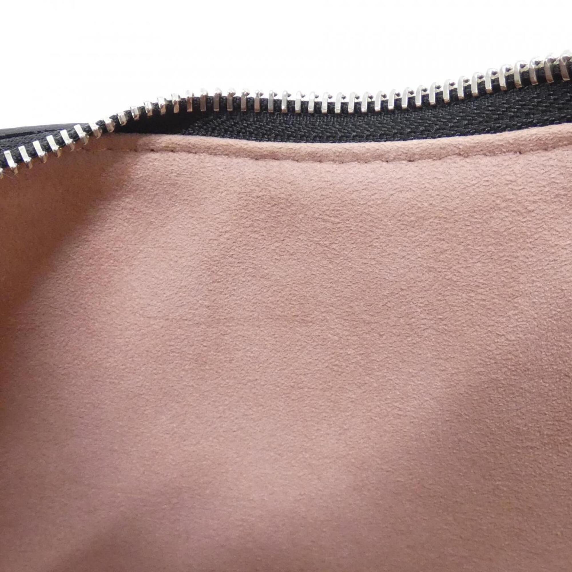 Louis Vuitton Black Leather Pouch Shoulder Bag (Pre-Owned)