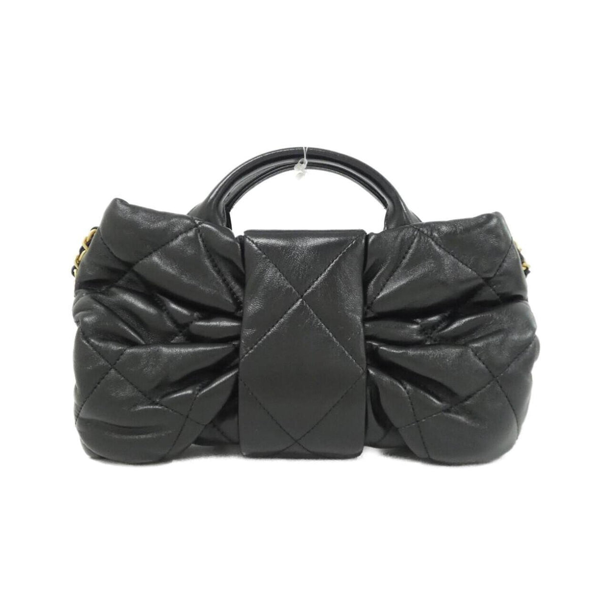 Chanel Black Leather Handbag (Pre-Owned)