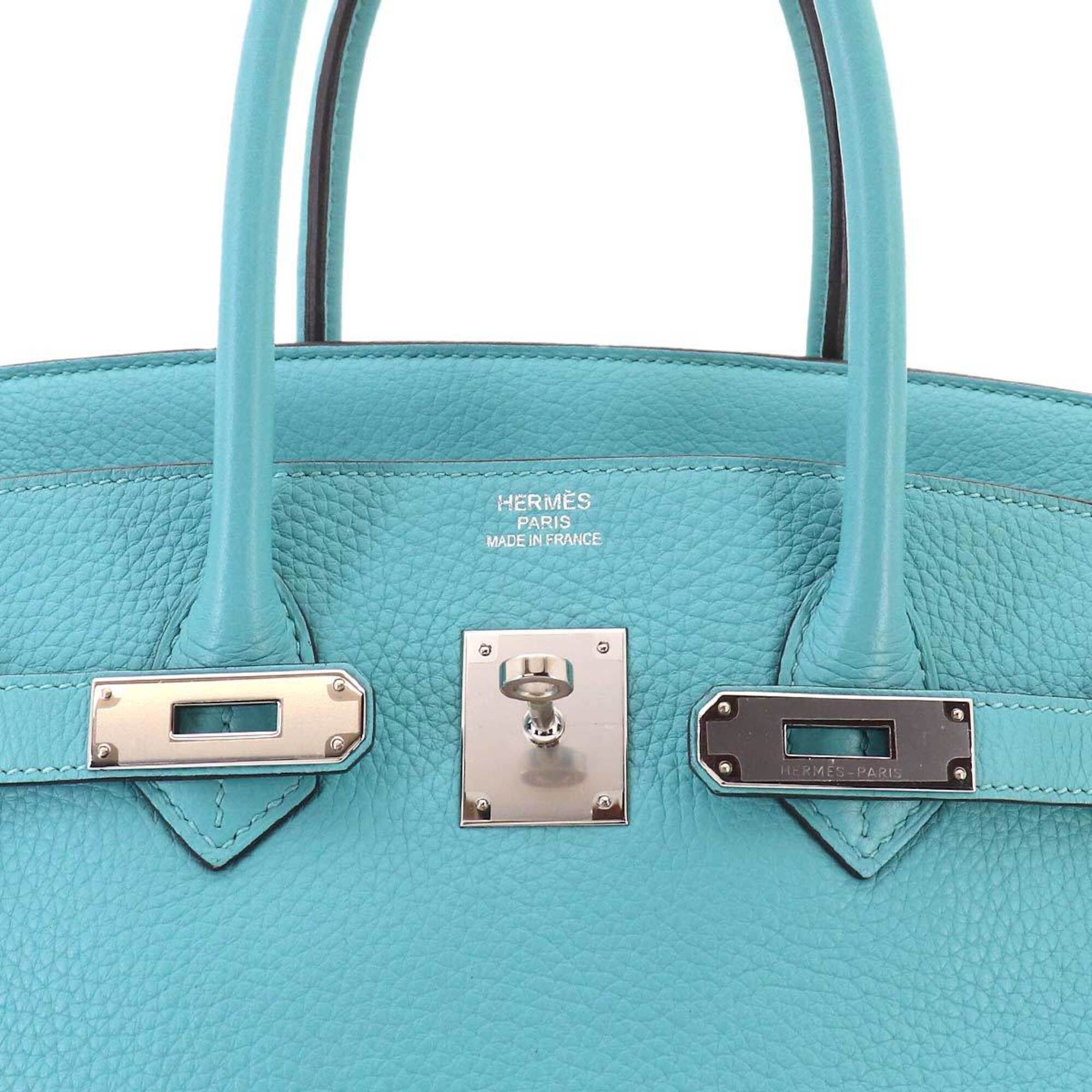Hermes Taurillon Clemence Leather Handbag (Pre-Owned)