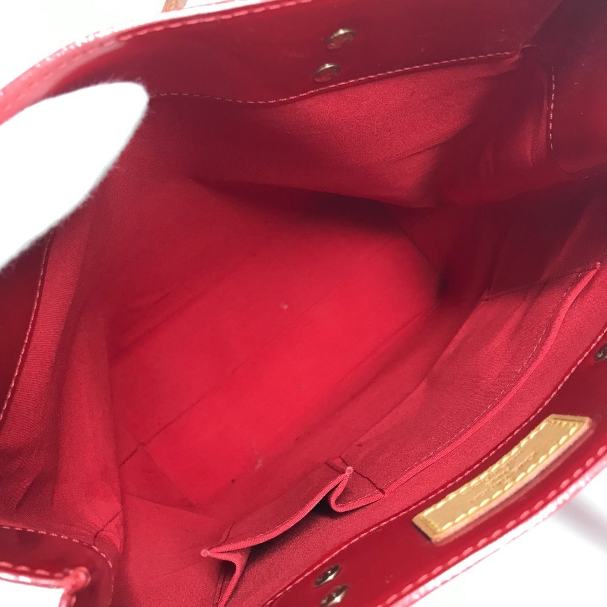 Louis Vuitton Monogram Vernis Red Color Rouge Monogram Vernis Shoulder Bag Tote Bag (Pre-Owned)