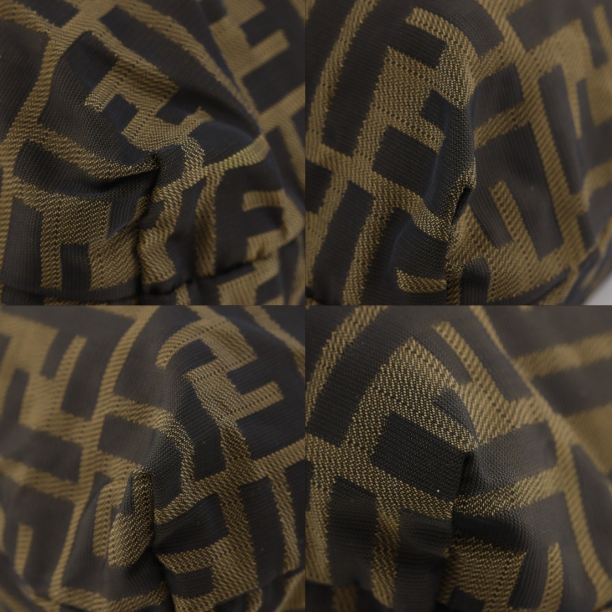 Fendi Zucca Brown Nylon Canvas Tote Bag (Pre-Owned)