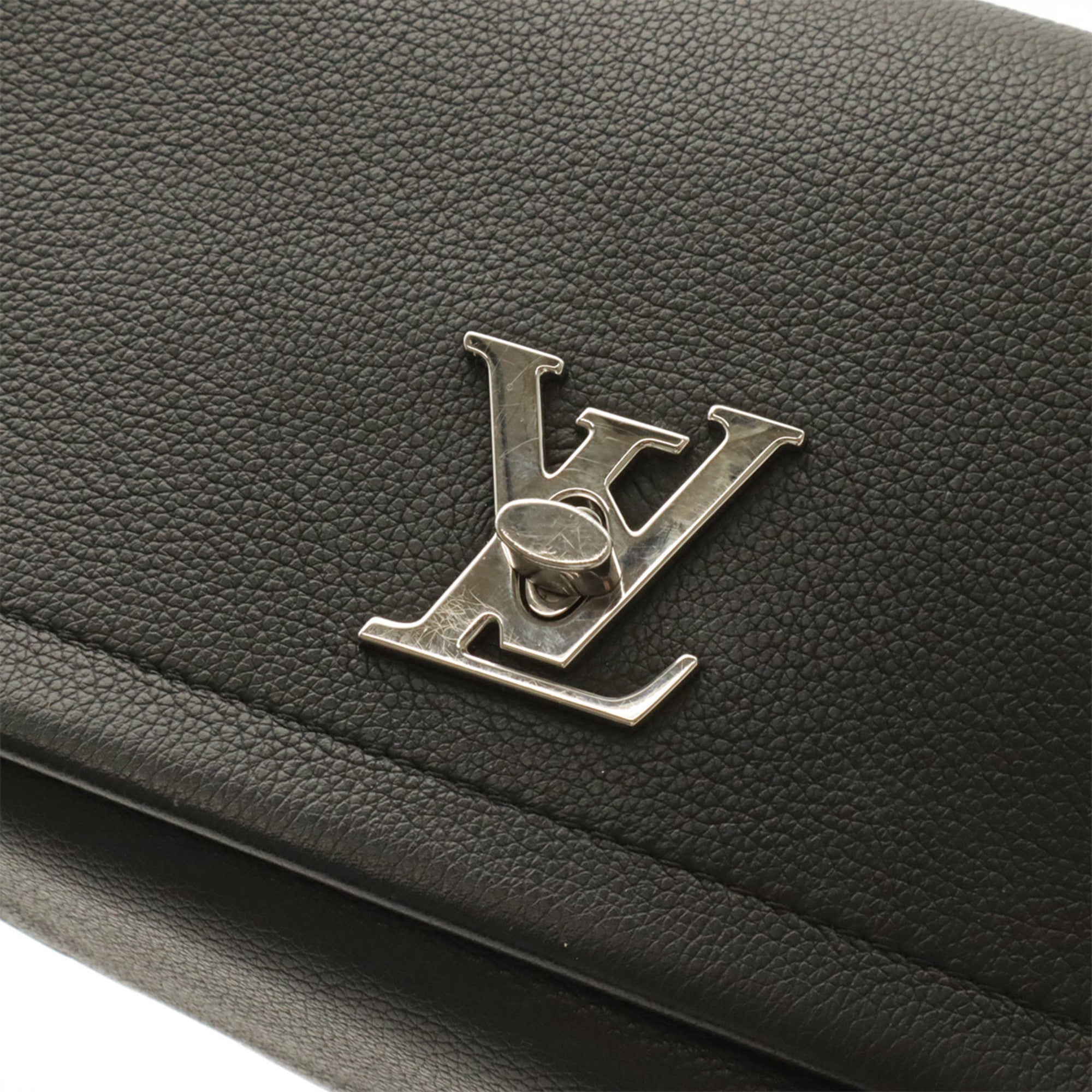 Louis Vuitton Black Noir White Handbag Shoulder Bag (Pre-Owned)