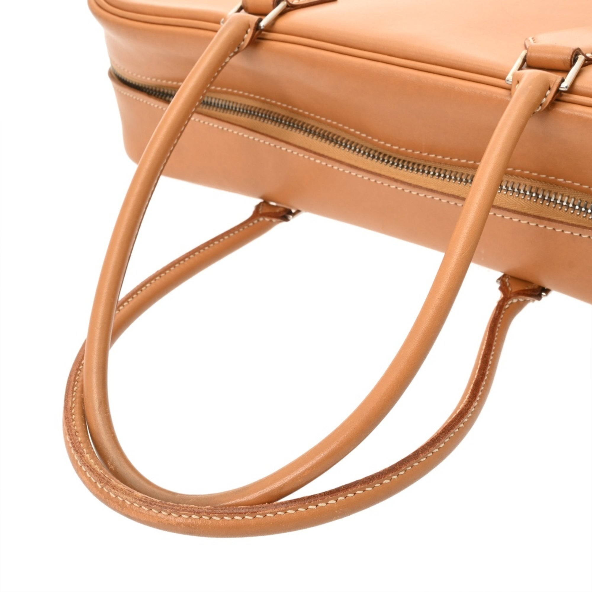 Hermes Natural Vache Leather Handbag (Pre-Owned)