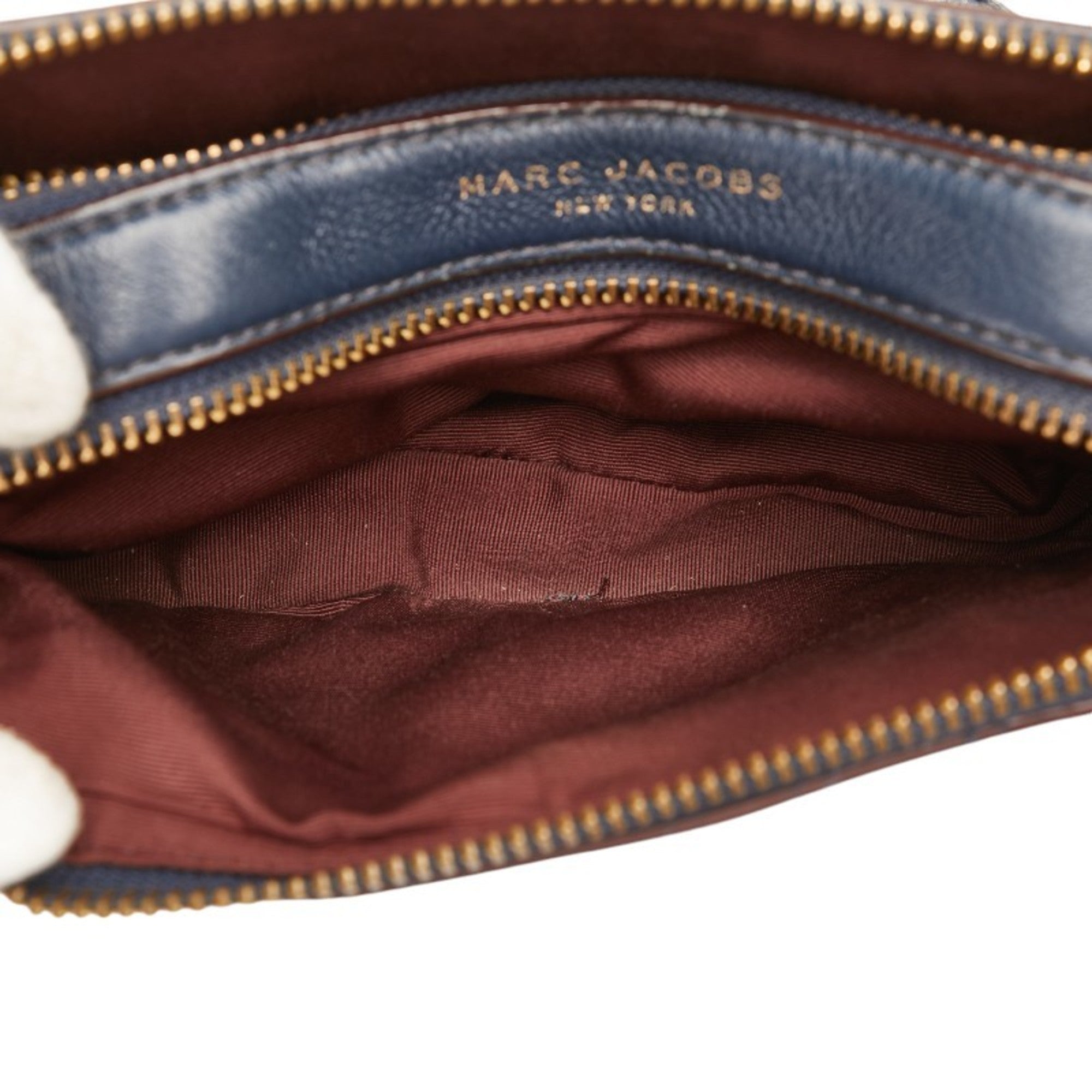 Marc Jacobs Navy Leather Shoulder Bag (Pre-Owned)