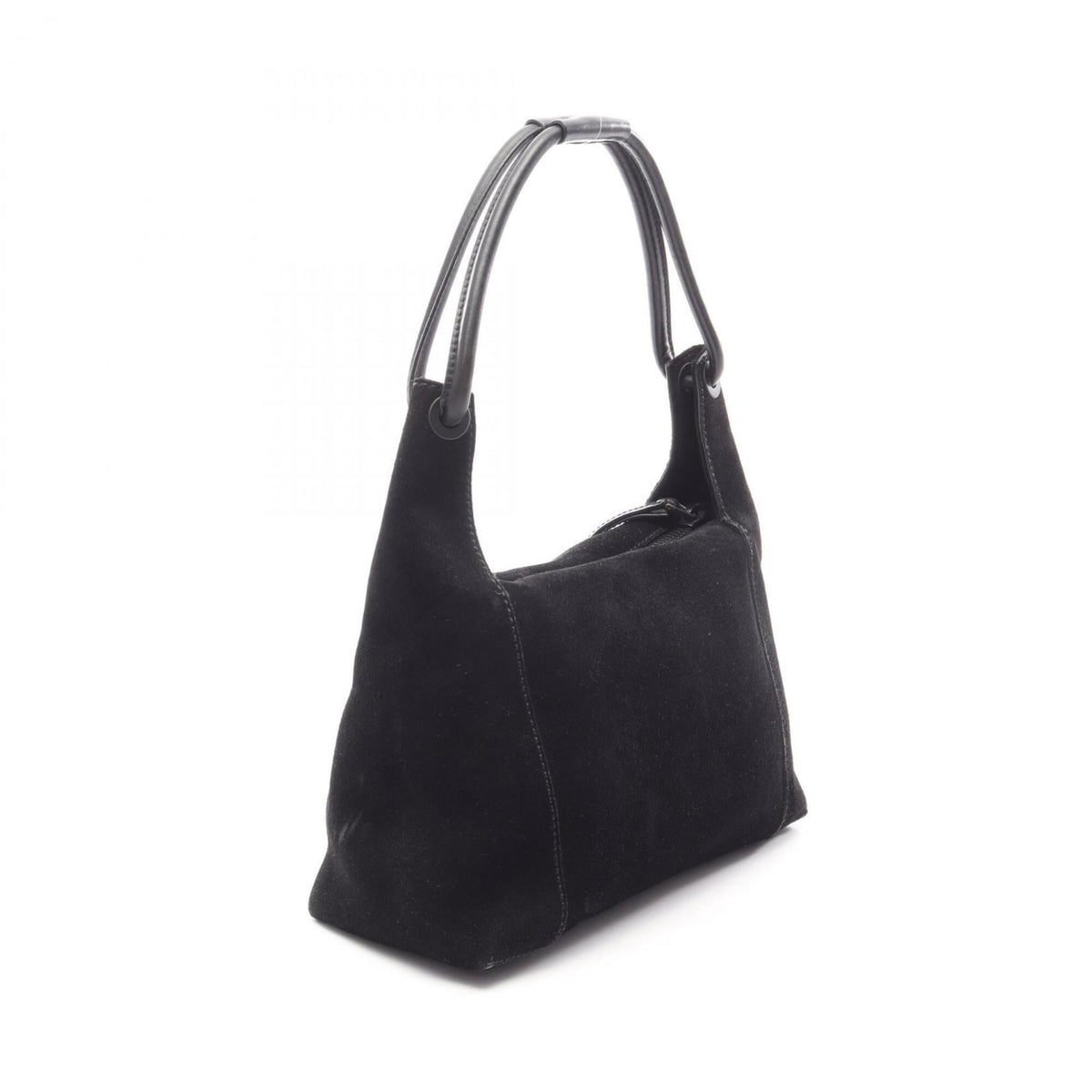Gucci Black Suede Leather Handbag Shoulder Bag (Pre-Owned)
