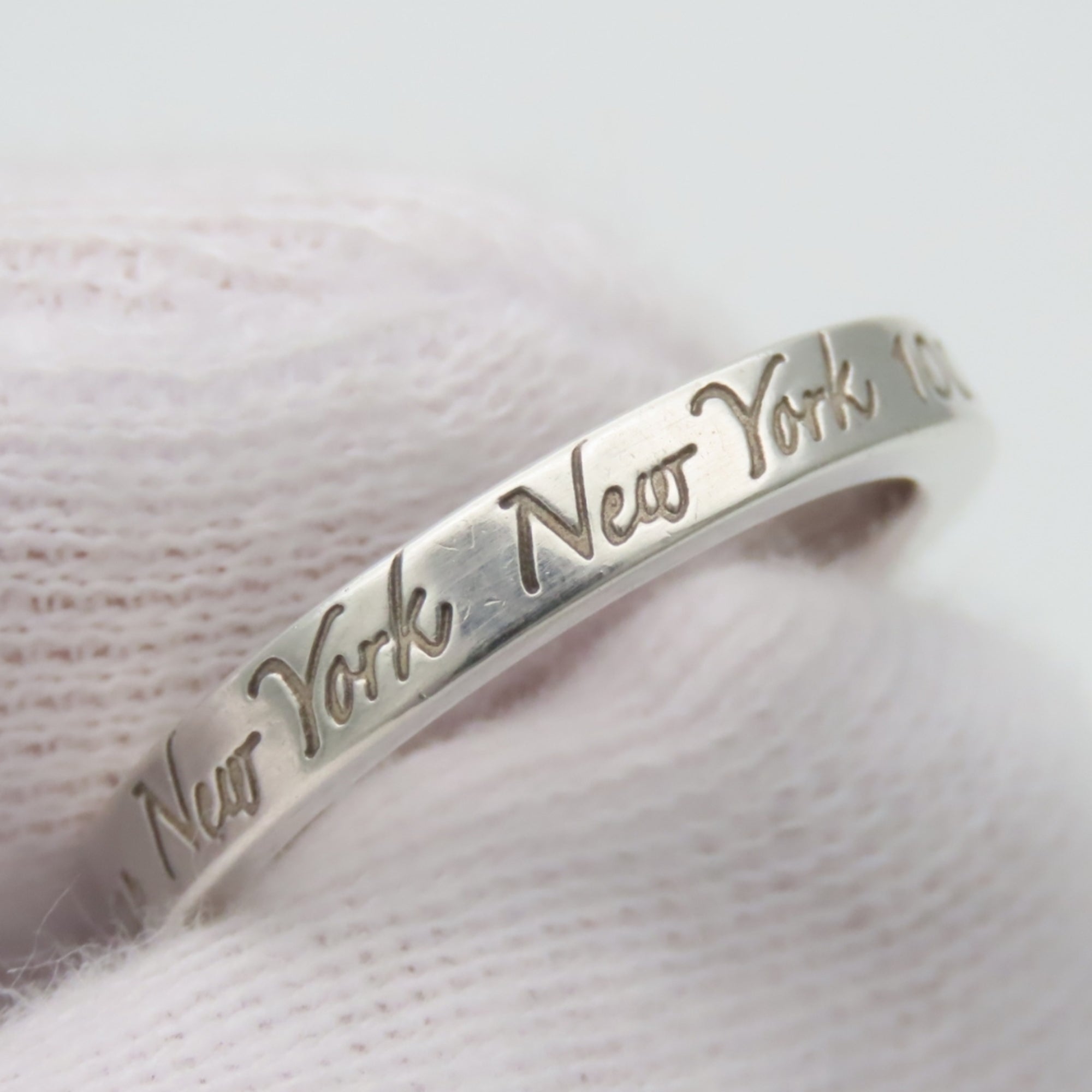 Tiffany Silver Silver 925 Band Ring (Pre-Owned)